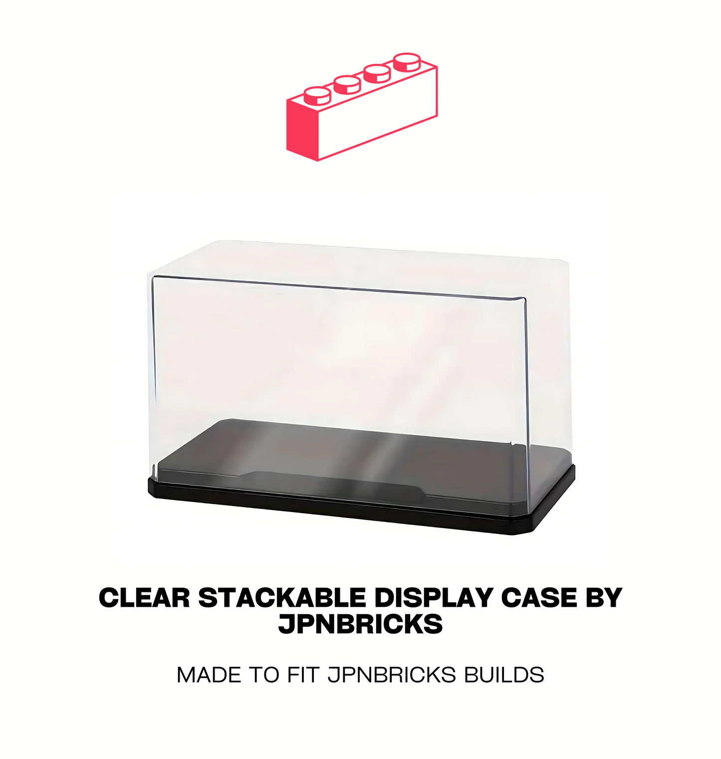 CLEAR STACKABLE DISPLAY CASE