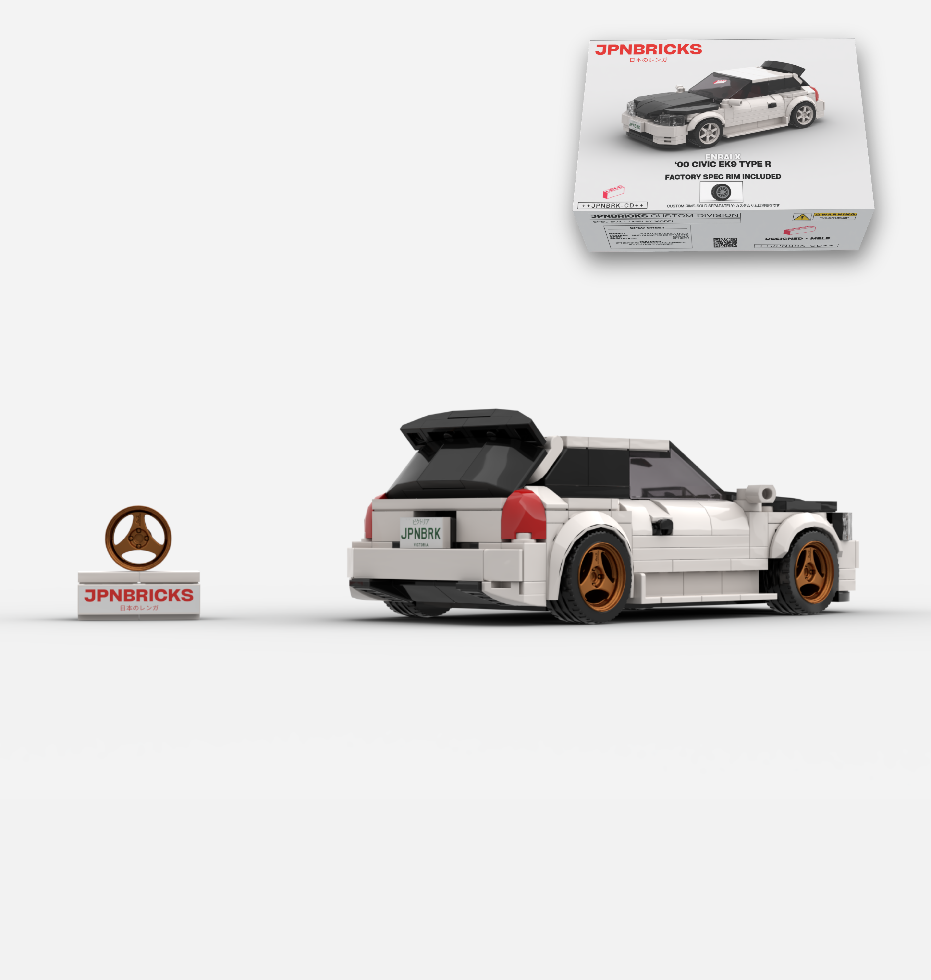 2000 CIVIC EK9 TYPE R NH0 CHAMPIONSHIP WHITE CUSTOM SPEC