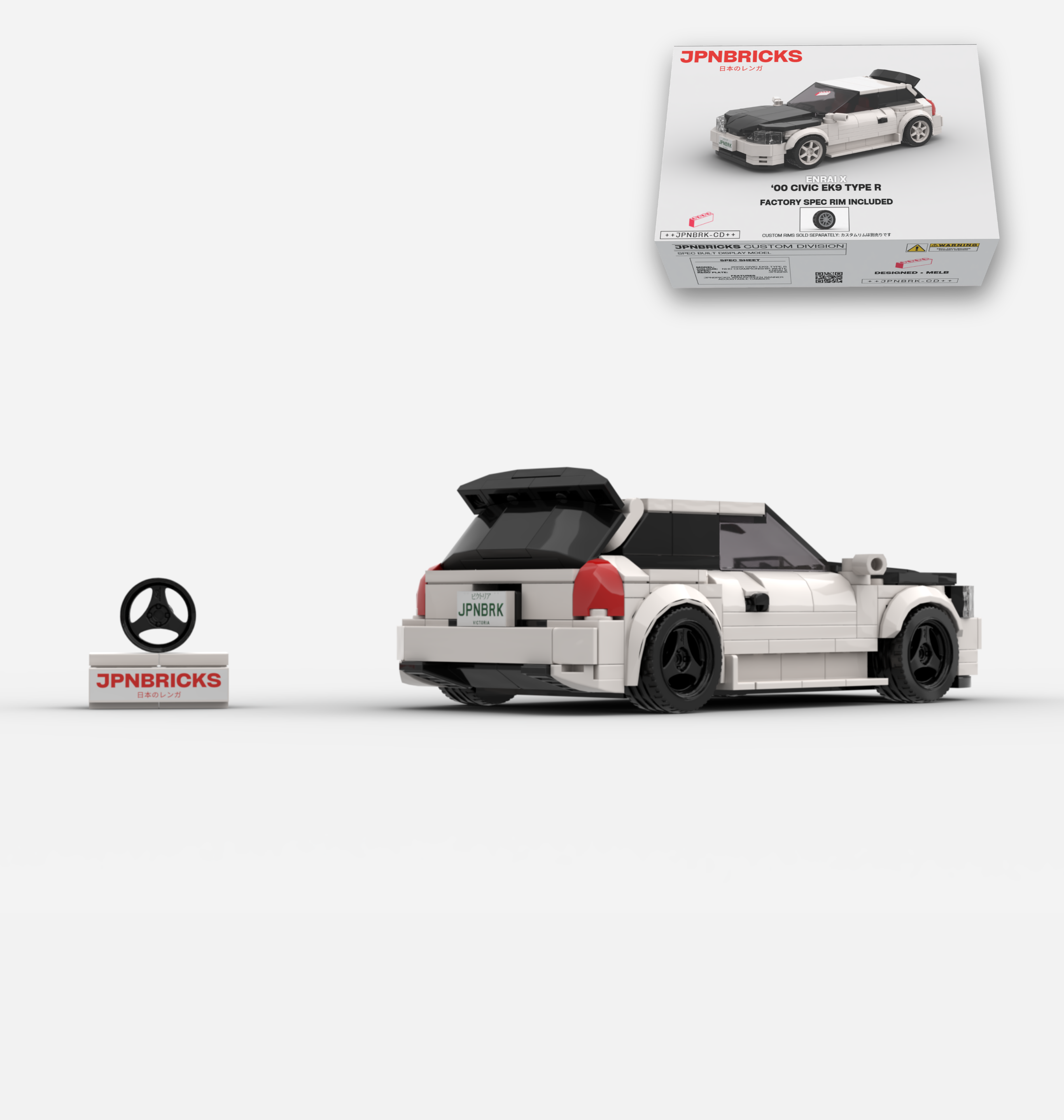 2000 CIVIC EK9 TYPE R NH0 CHAMPIONSHIP WHITE CUSTOM SPEC