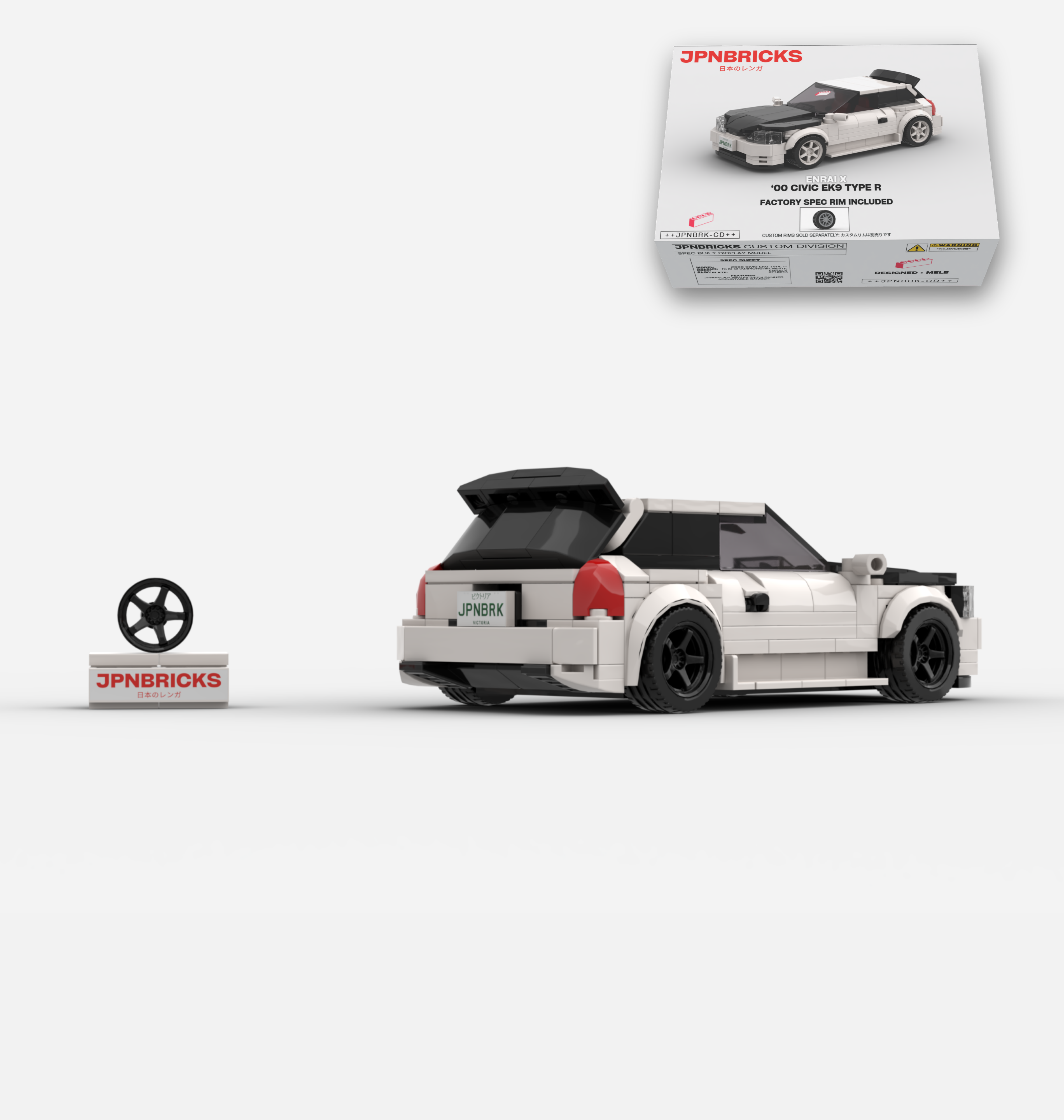 2000 CIVIC EK9 TYPE R NH0 CHAMPIONSHIP WHITE CUSTOM SPEC