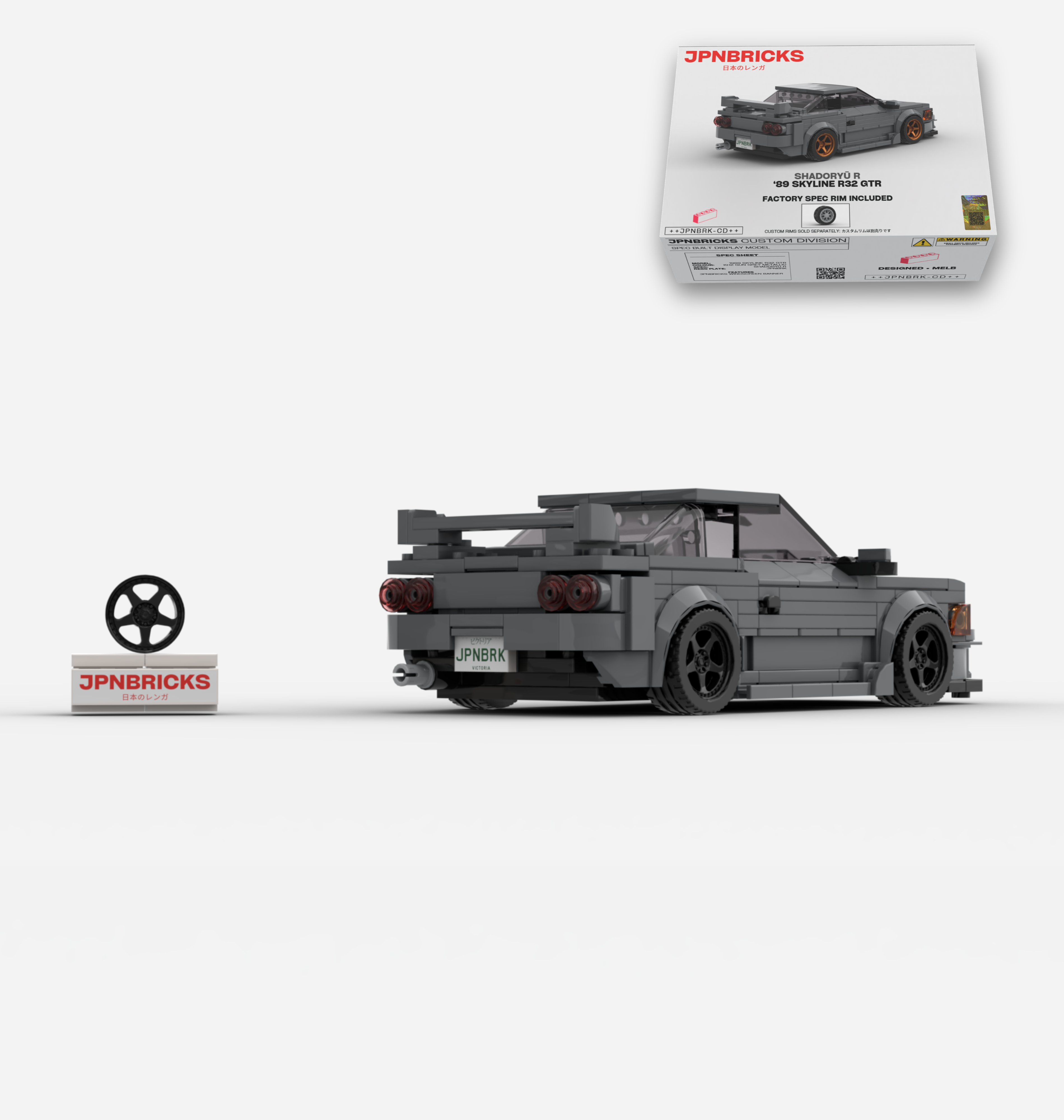 1989 SKYLINE R32 GTR KH2 GREY