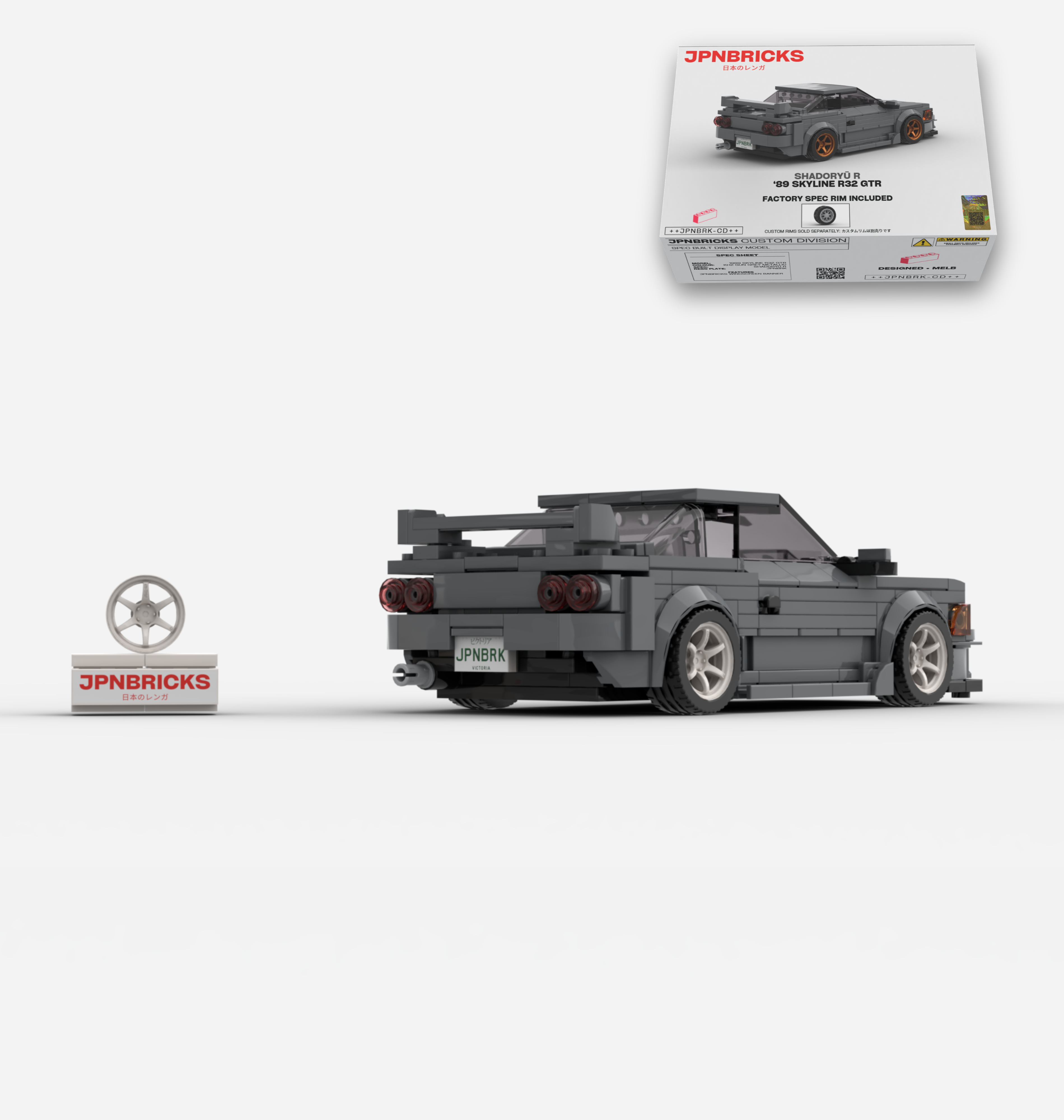 1989 SKYLINE R32 GTR KH2 GREY