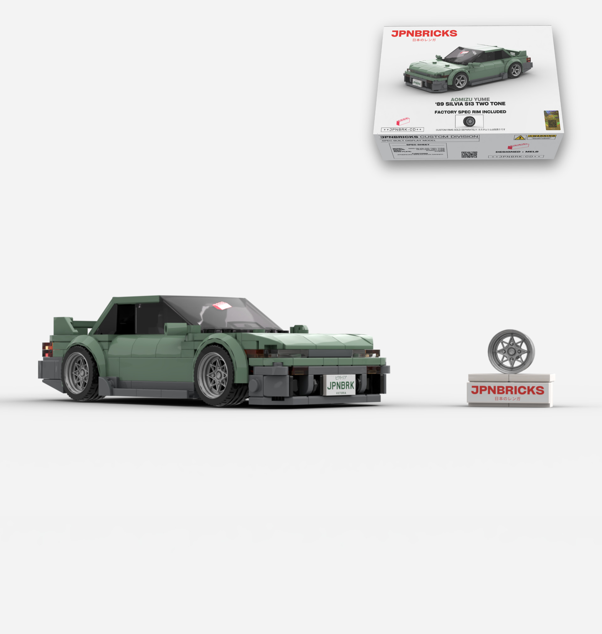 1989 SILVIA S13 SEAFOAM TWO TONE – JPNBricks