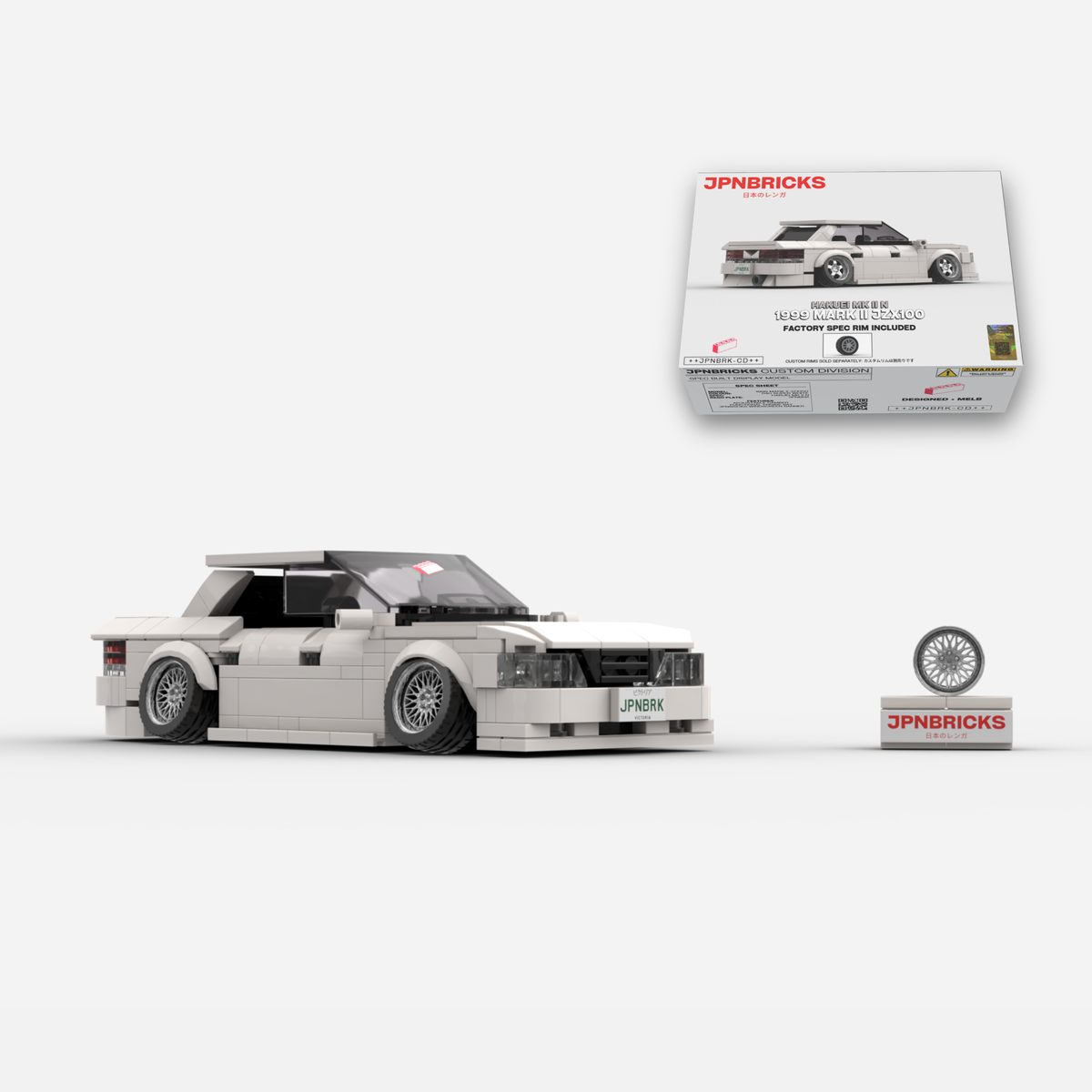 [PRE-ORDER] 1999 Mark II JZX100 040 Super White Brick Car Model Kit