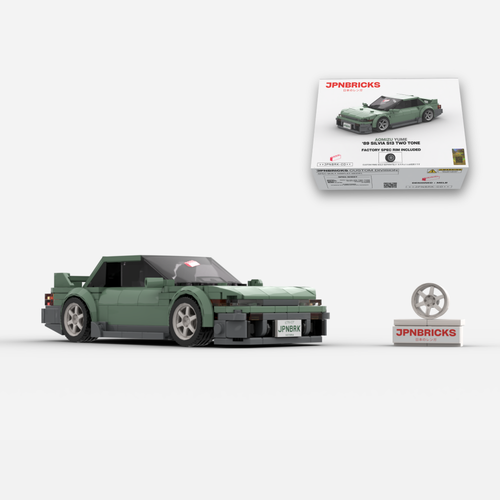 1989 Silvia S13 Seafoam Two Tone Brick Car Model Kit