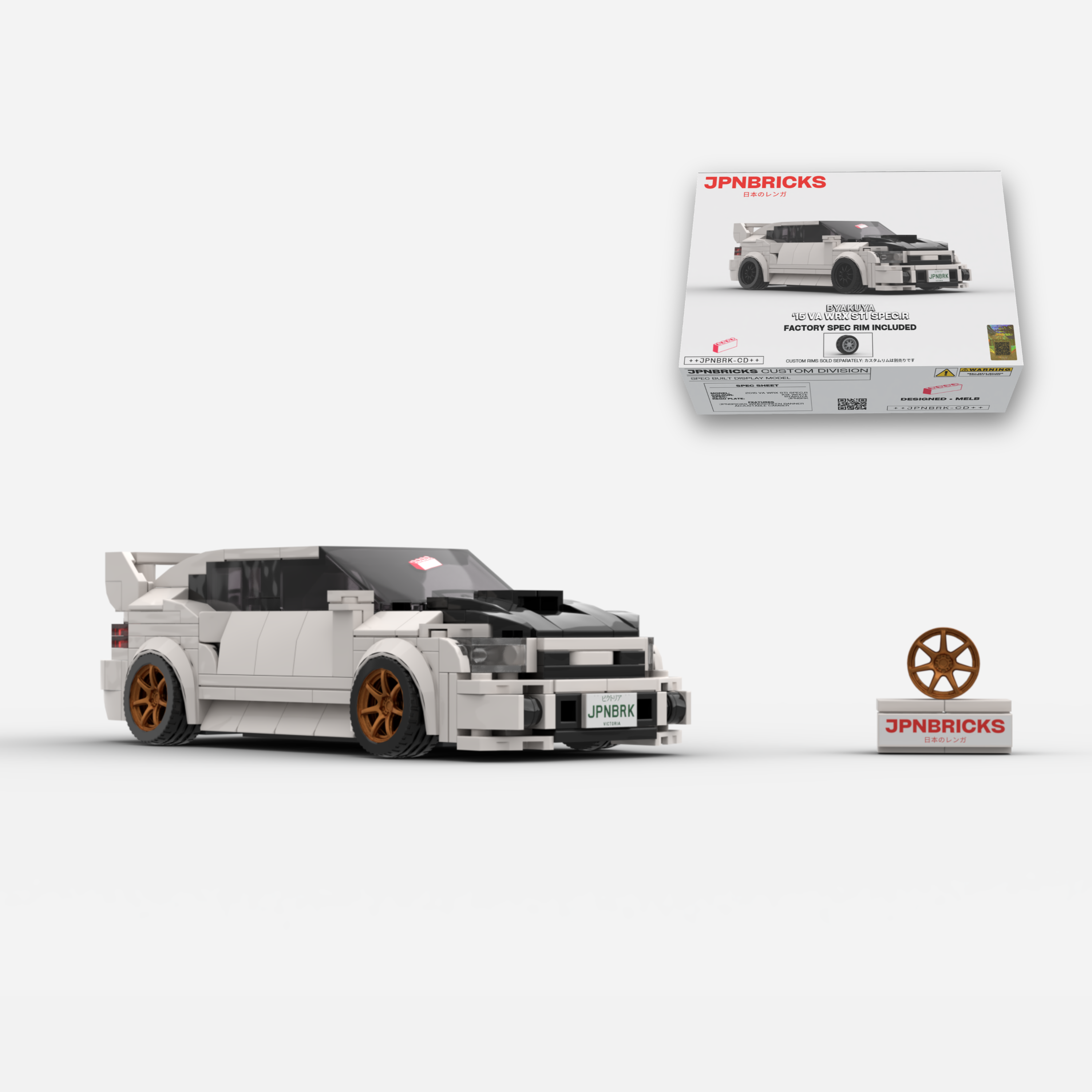 2015 VA WRX STI Spec.R K1X White Brick Car Model Kit