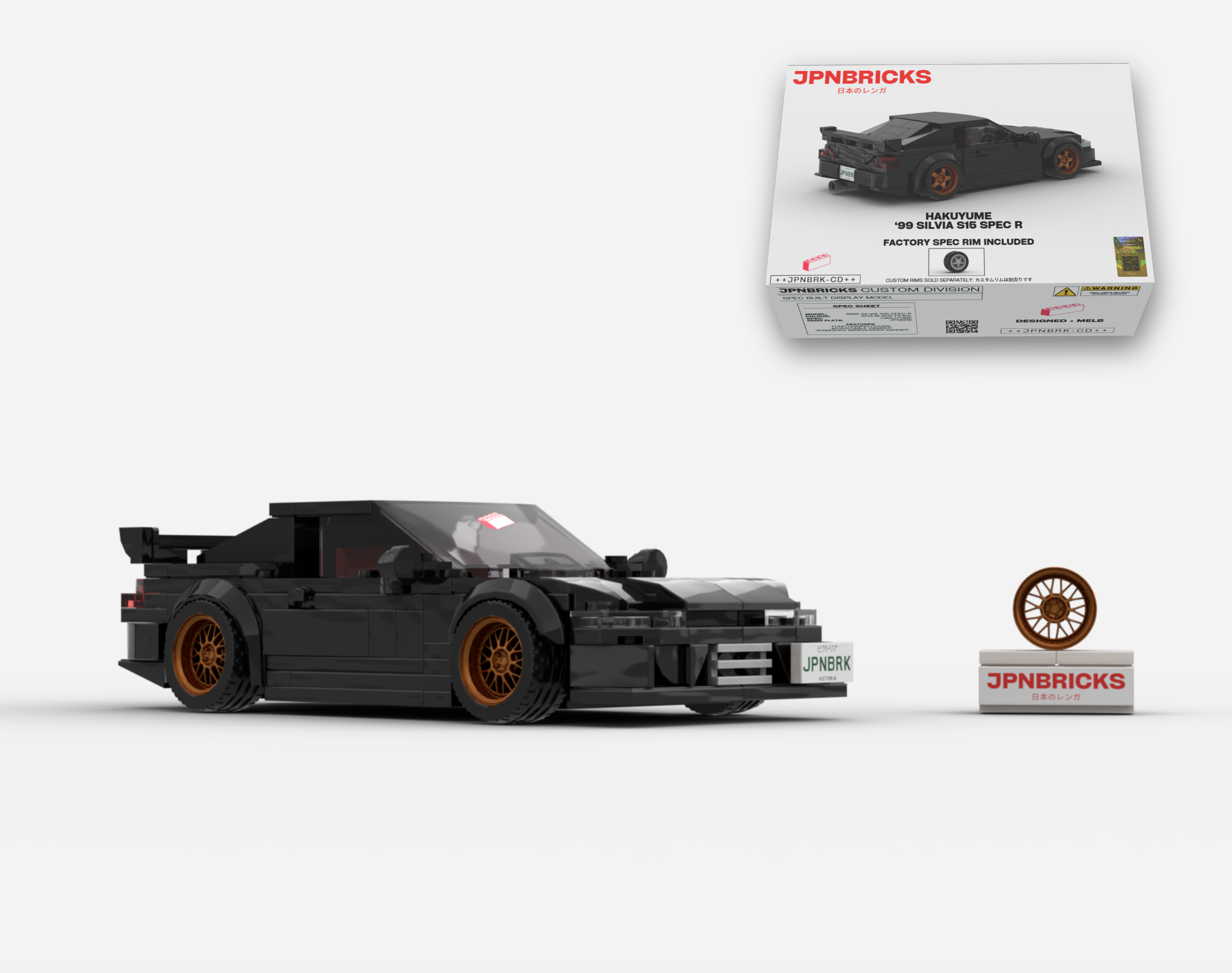 1999 SILVIA S15 SPEC R KH3 BLACK