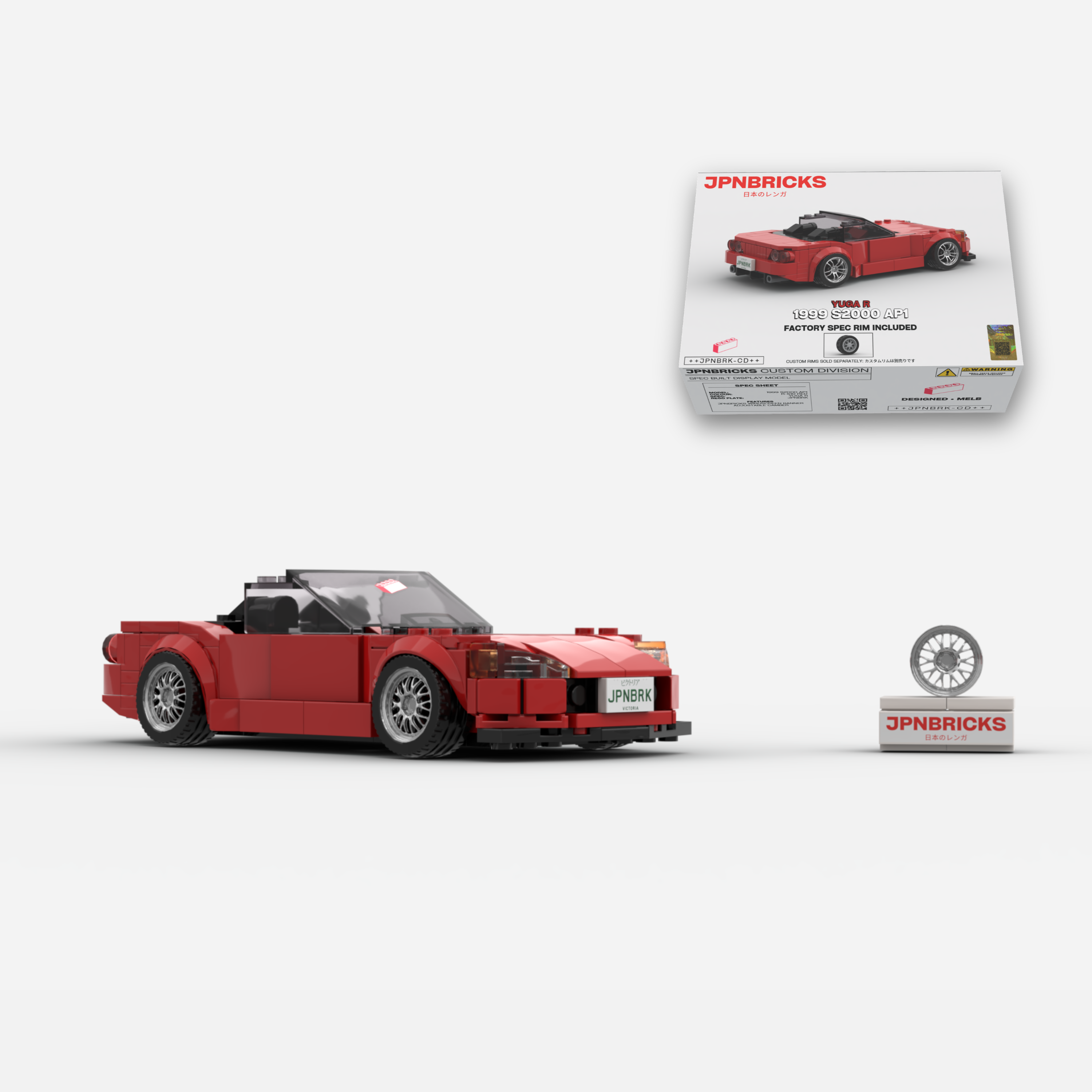 1999 S2000 AP1 R-510 Red Brick Car Model Kit