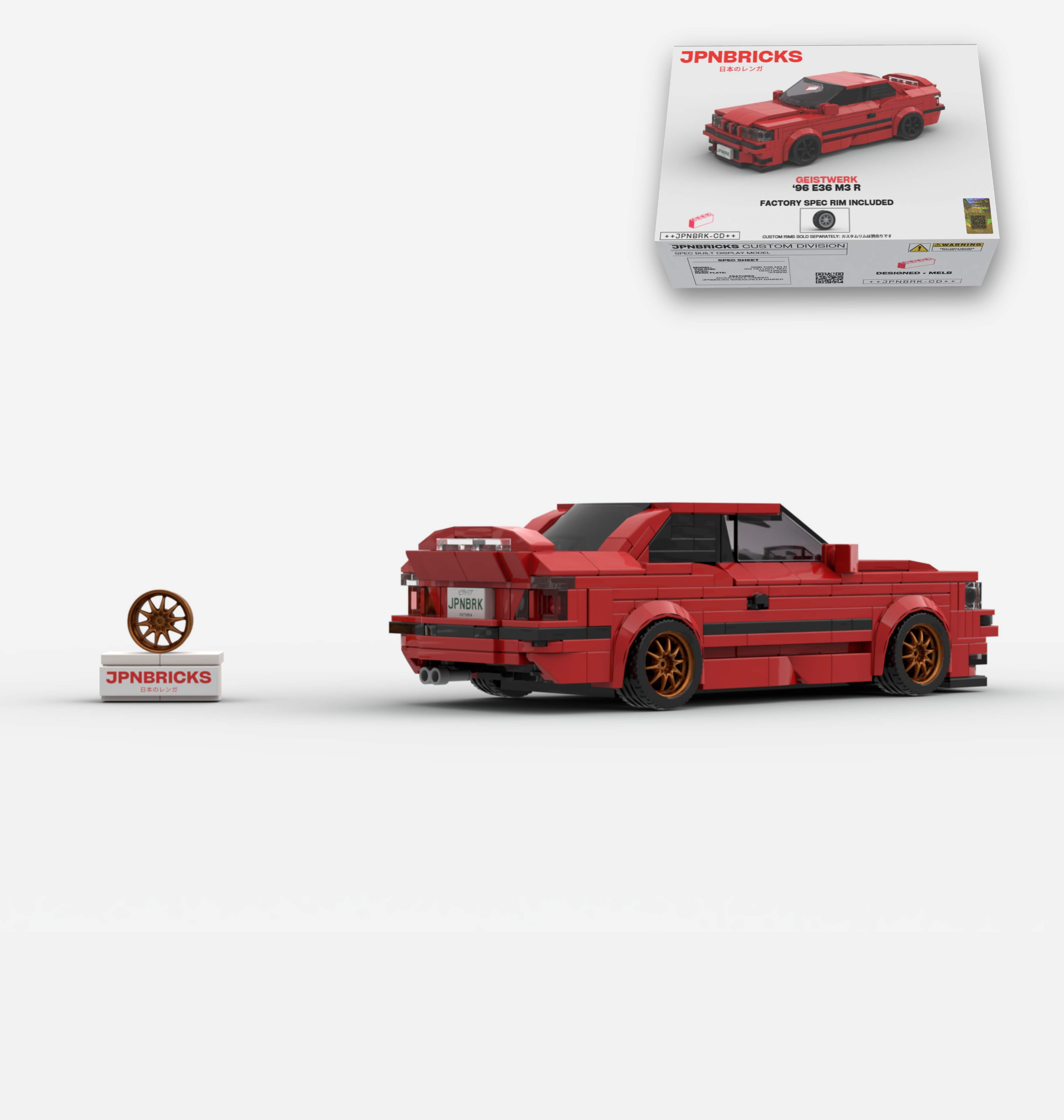 1996 E36 M3 R 314 RED CUSTOM SPEC