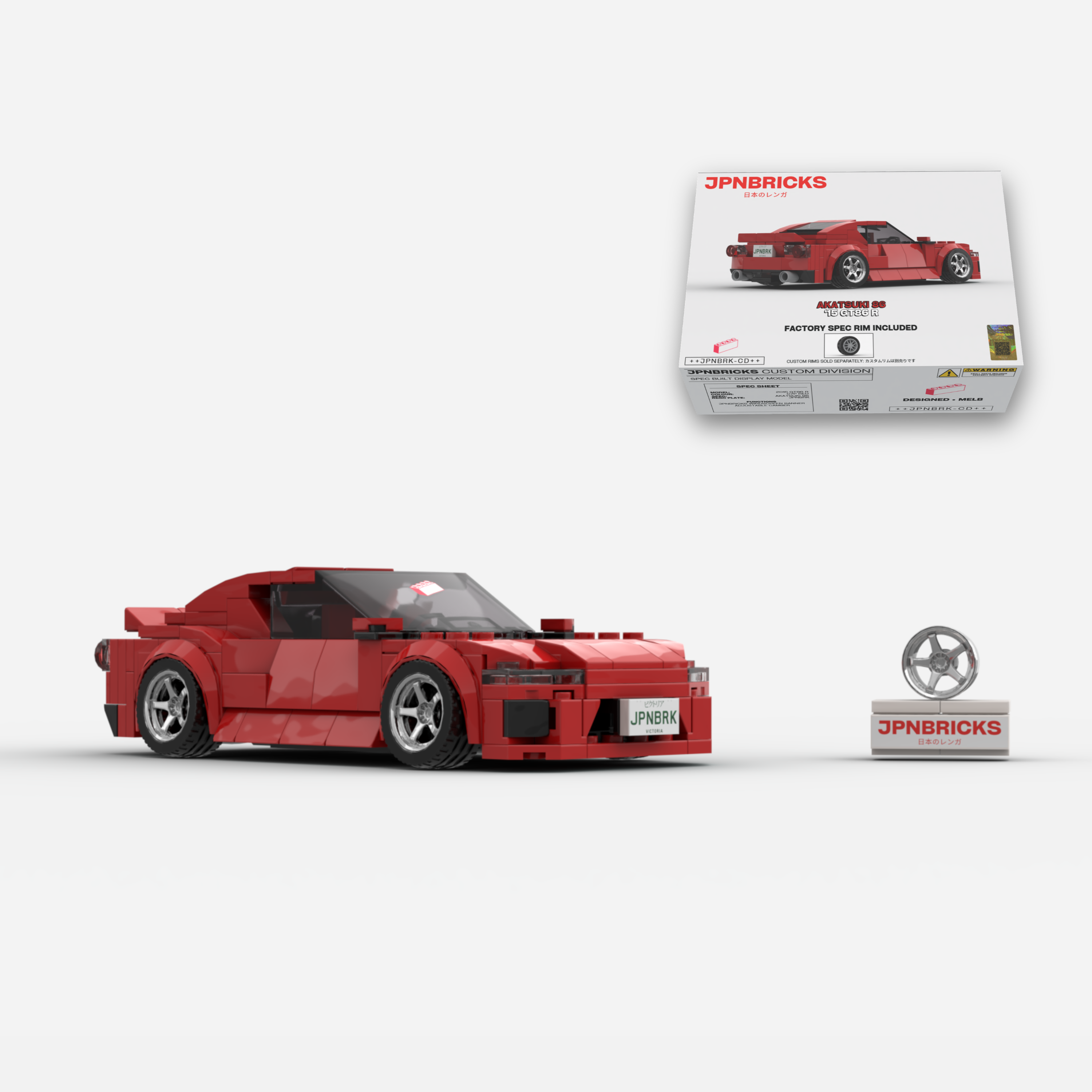 [PRE-ORDER] 2015 GT86 R C7P Red Brick Car Model Kit