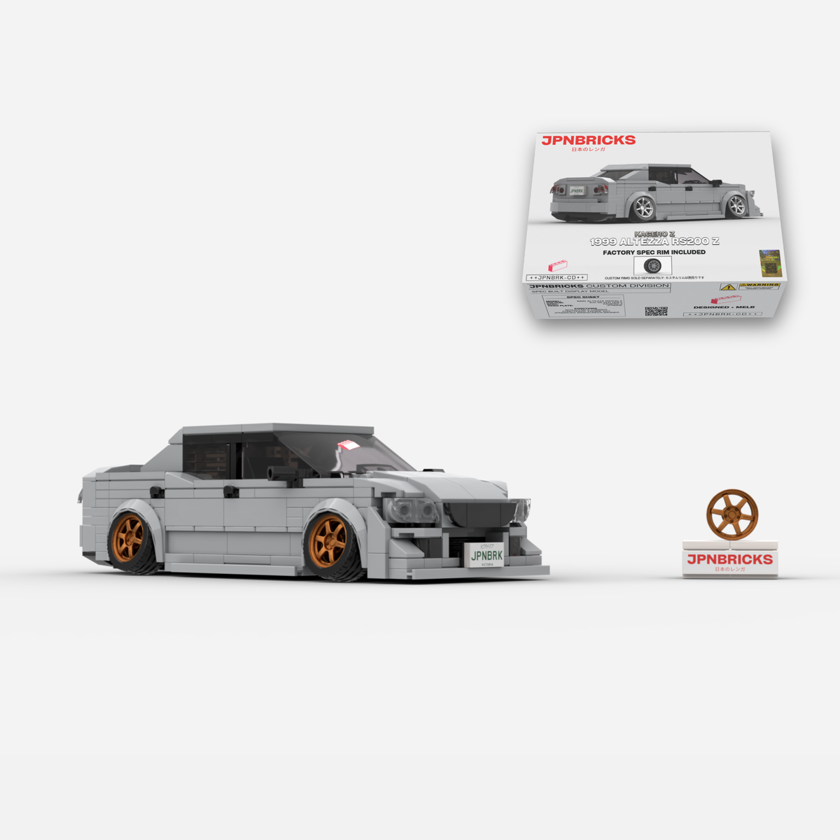 [PRE-ORDER] 1999 Altezza RS200 Z 1C0 Grey Brick Car Model Kit