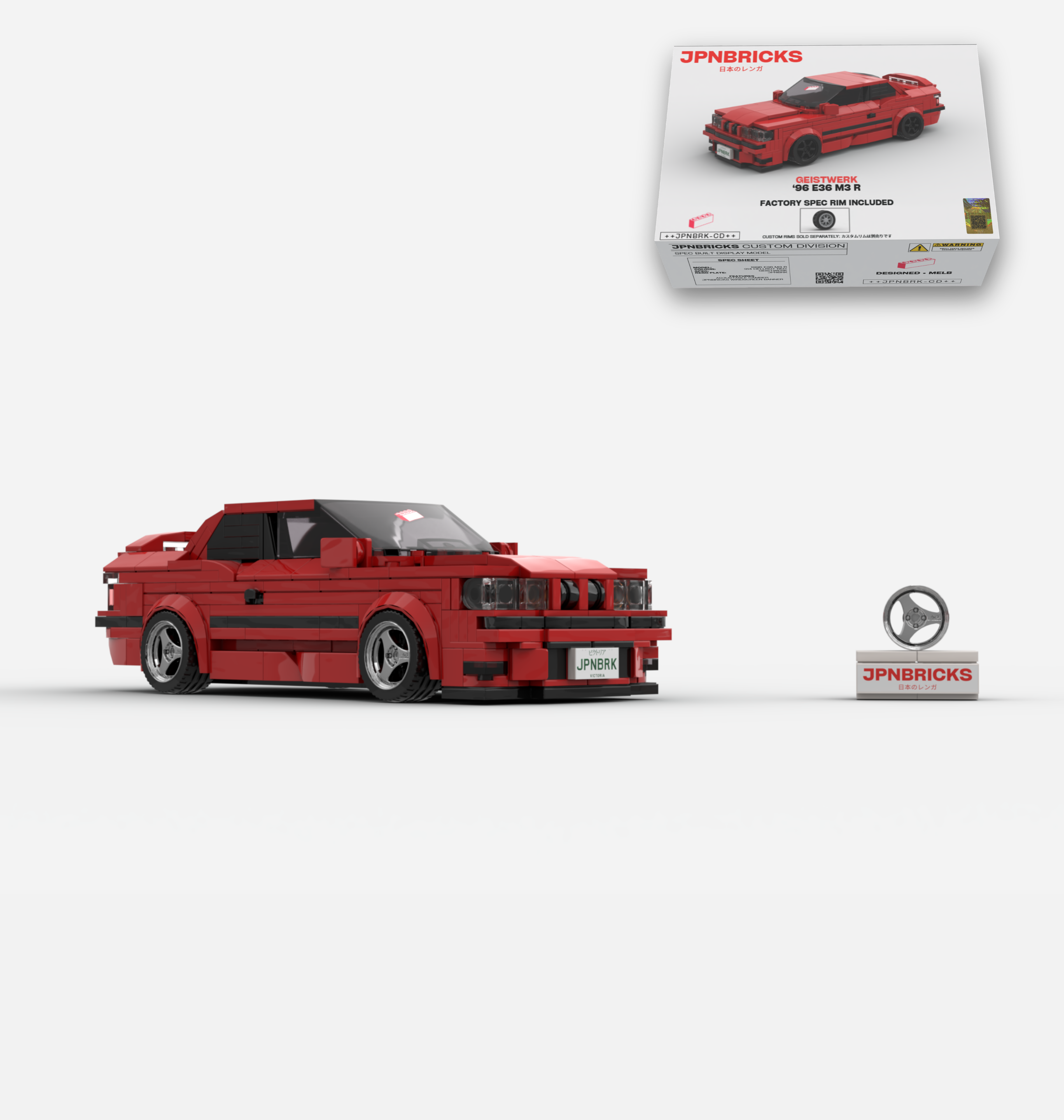 1996 E36 M3 R 314 RED CUSTOM SPEC
