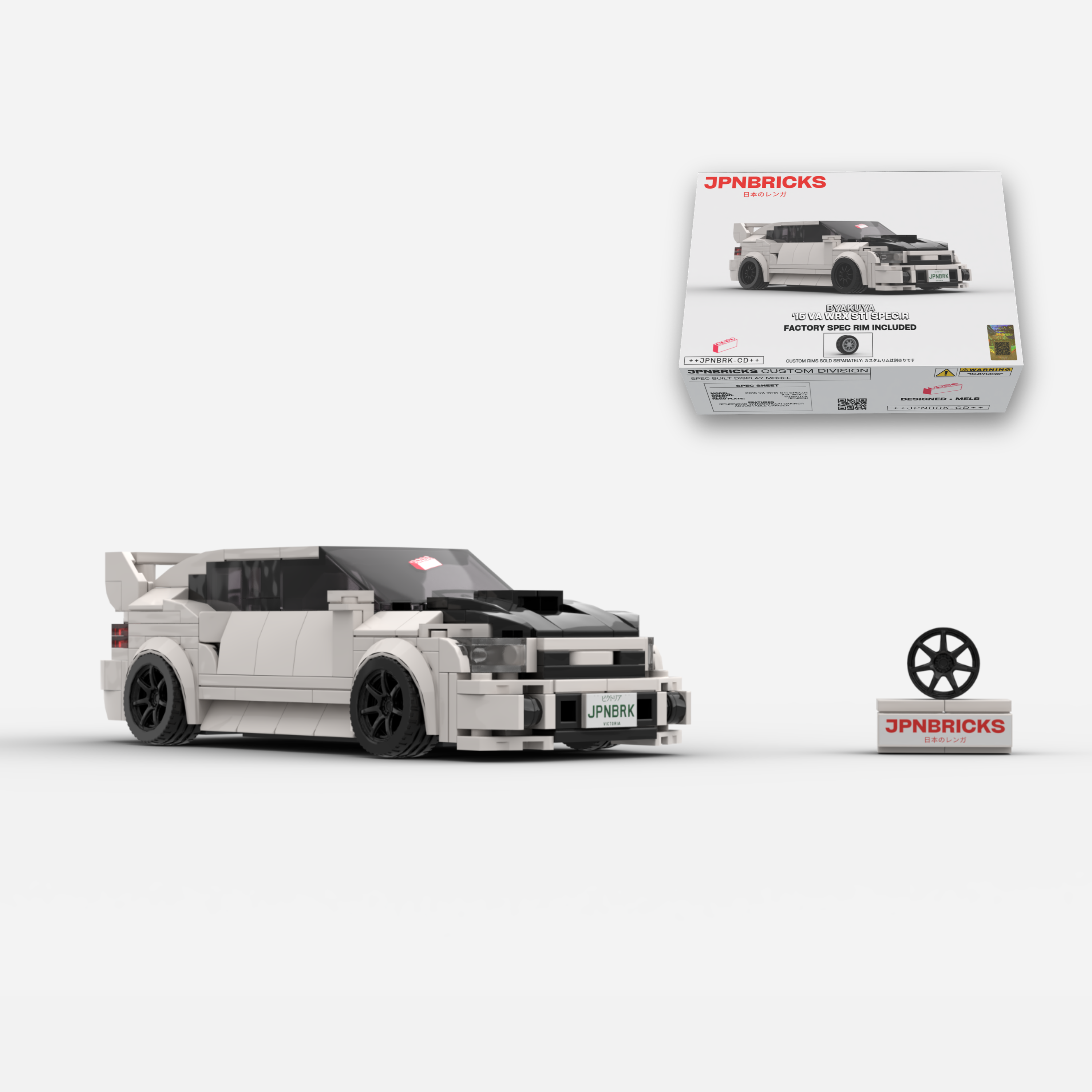 2015 VA WRX STI Spec.R K1X White Brick Car Model Kit