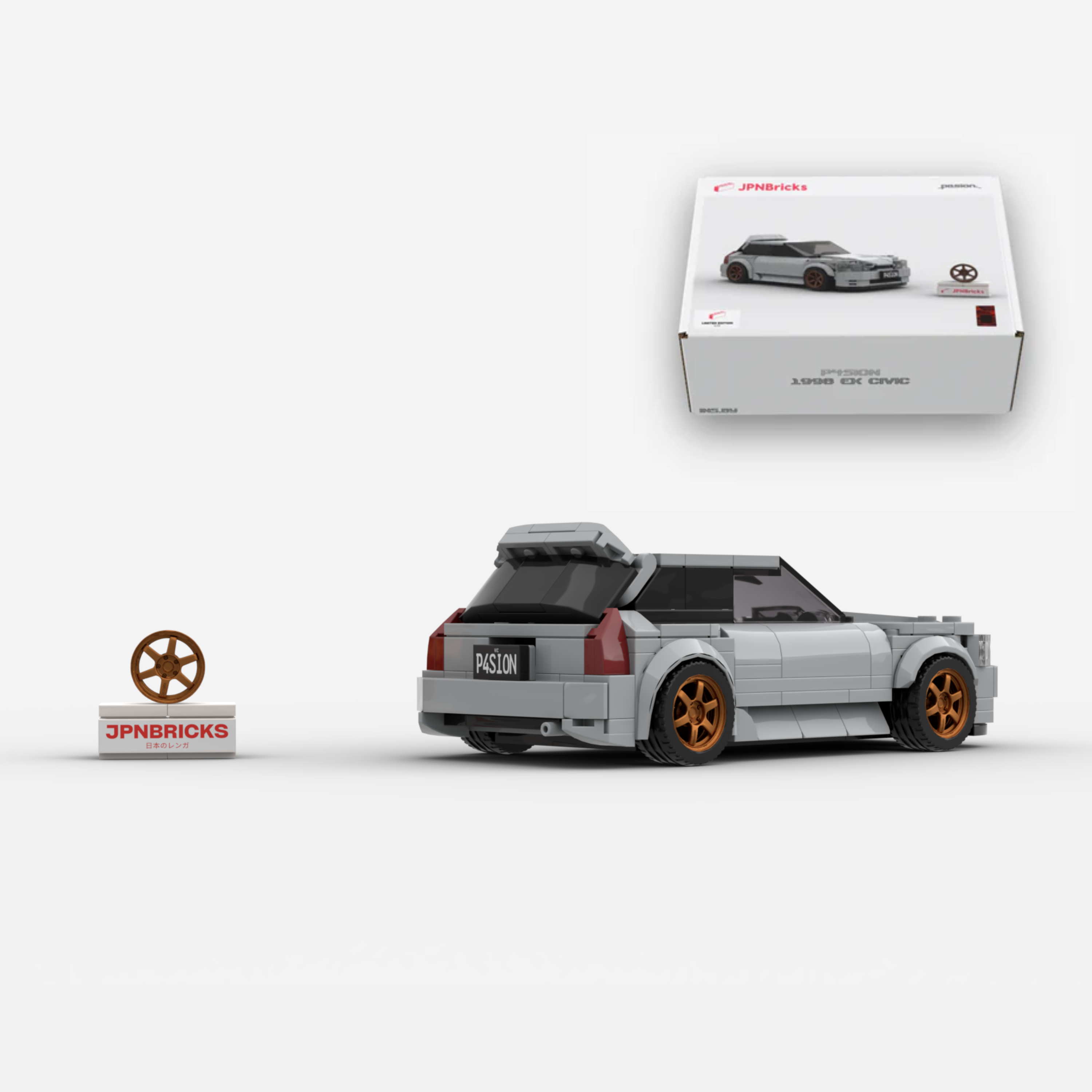 P4SION #003 // 1998 EK CIVIC BRICK CAR MODEL KIT