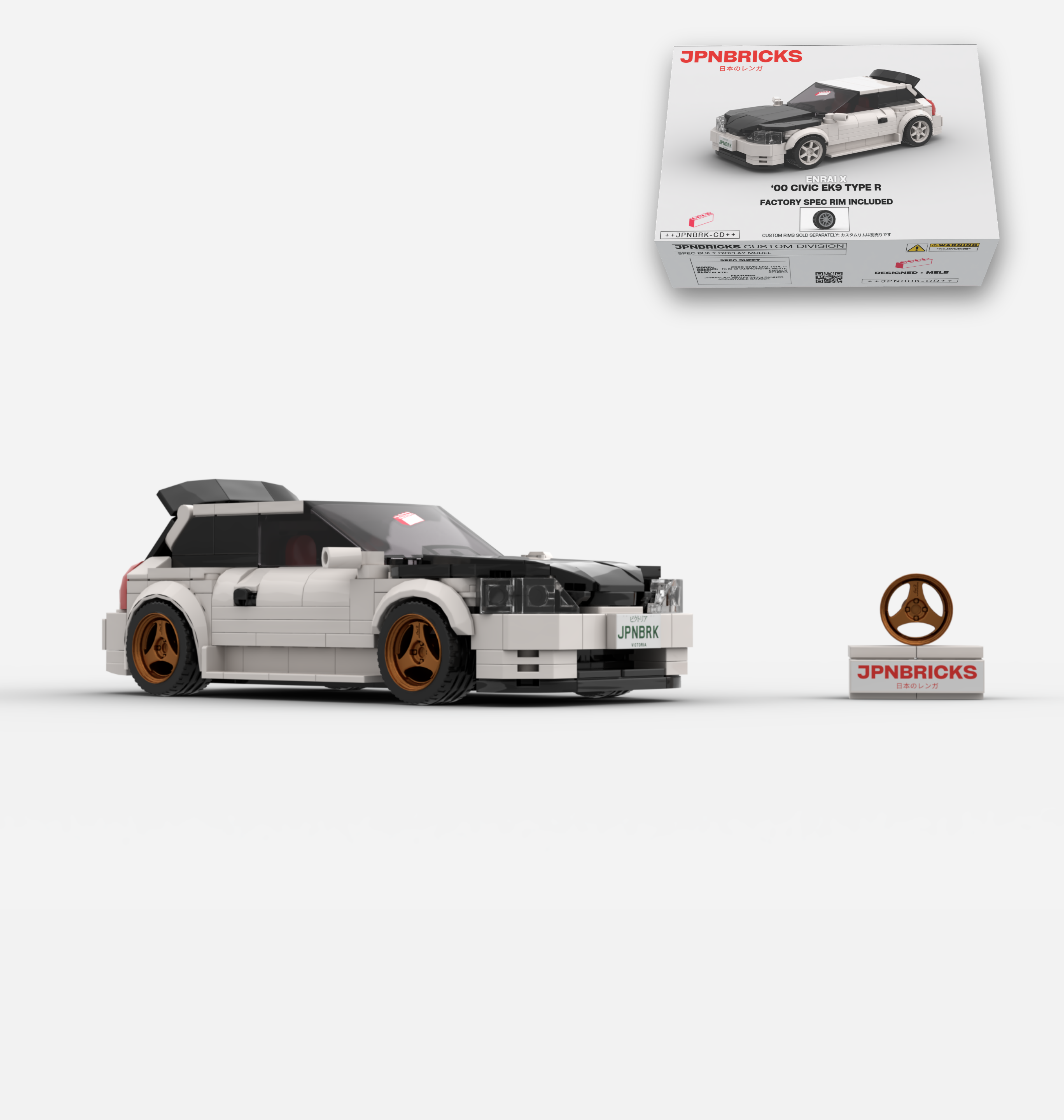 2000 CIVIC EK9 TYPE R NH0 CHAMPIONSHIP WHITE CUSTOM SPEC