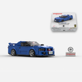 2001 Skyline R34 GT-R V-Spec II TV2 Bayside Blue Brick Car Model Kit
