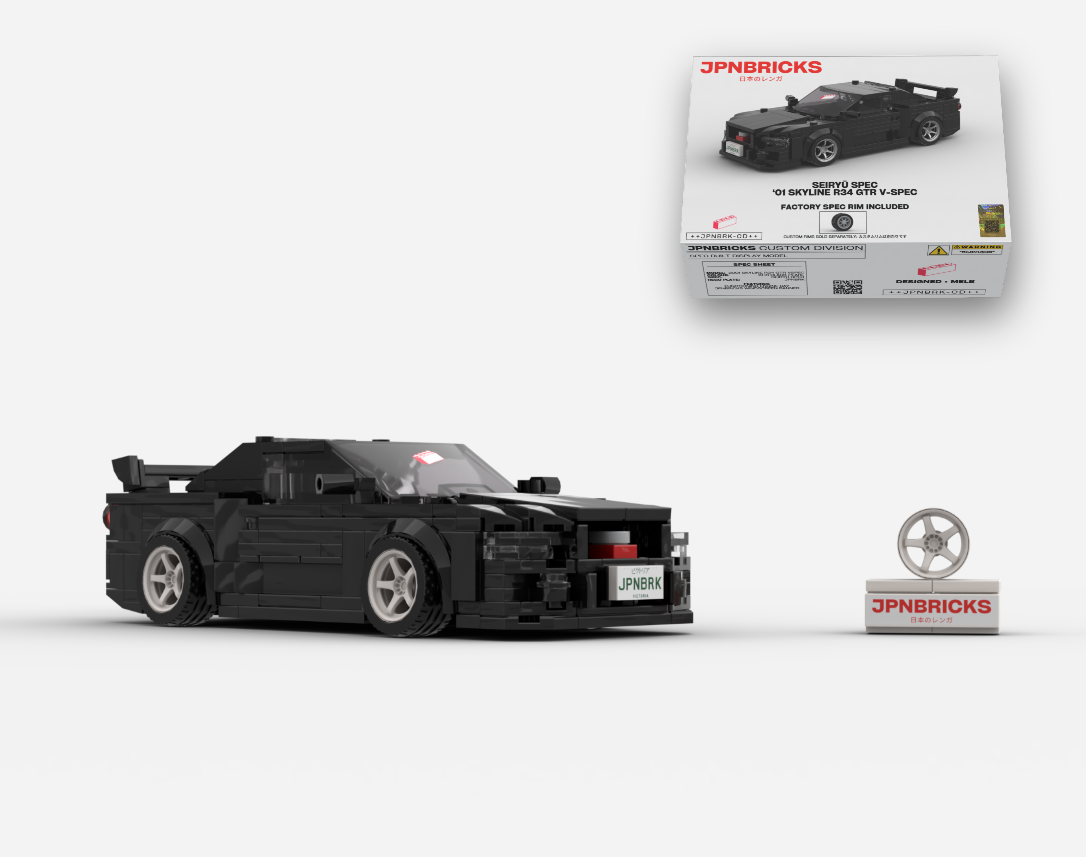 2001 SKYLINE R34 GTR V-SPEC II KH3 BLACK