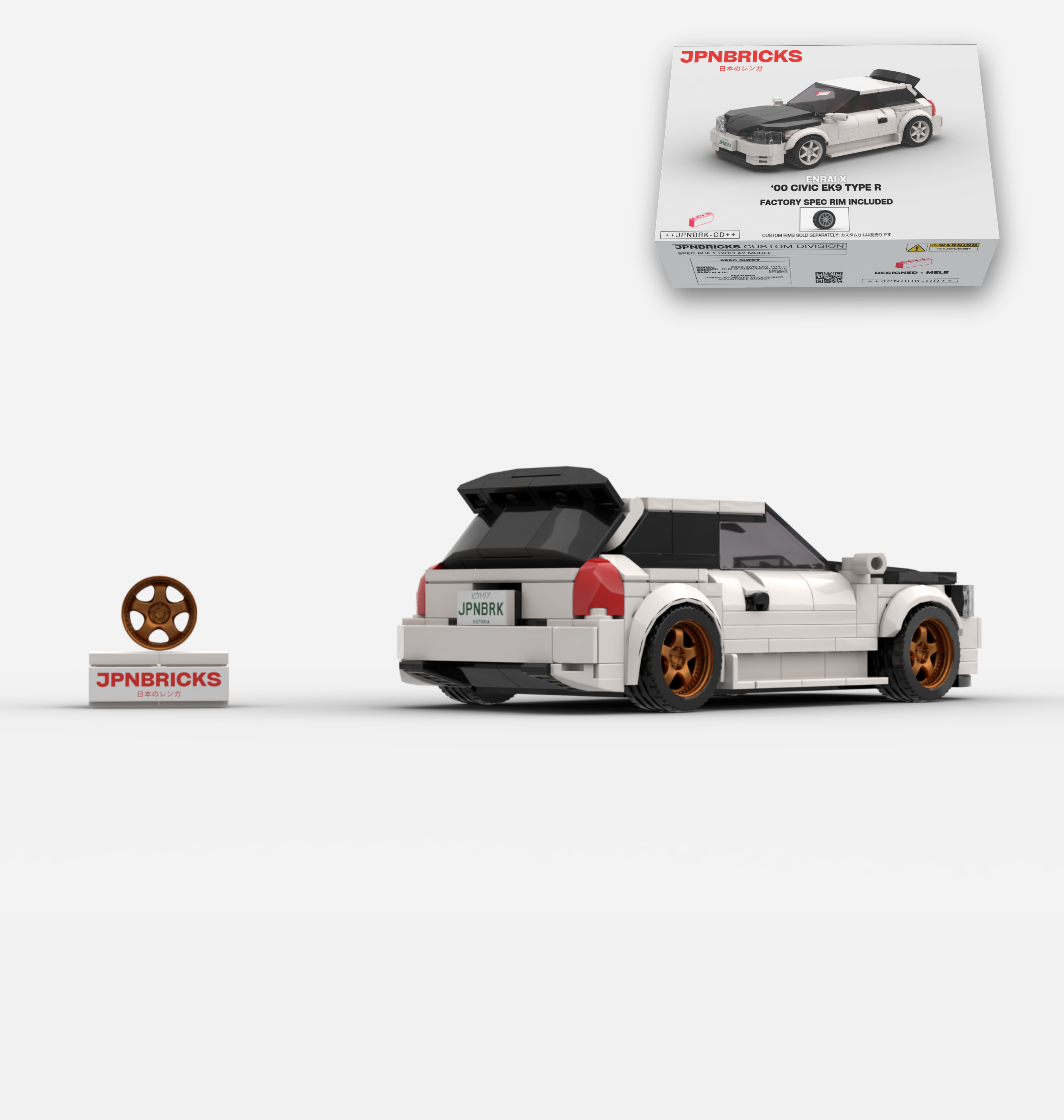 2000 CIVIC EK9 TYPE R NH0 CHAMPIONSHIP WHITE CUSTOM SPEC
