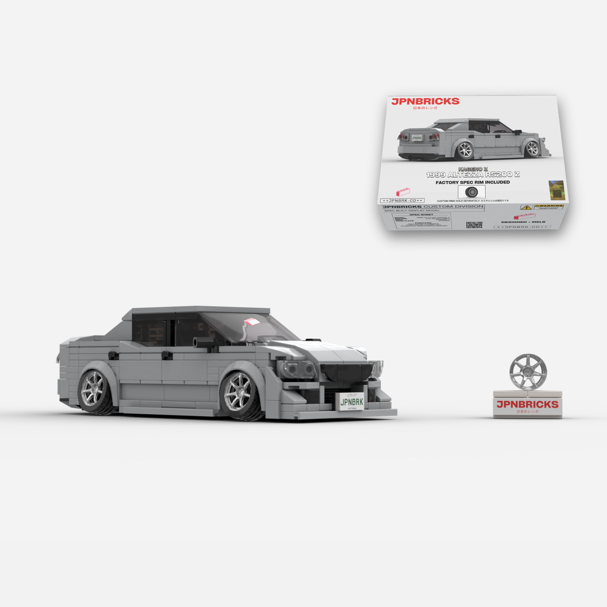 [PRE-ORDER] 1999 Altezza RS200 Z 1C0 Grey Brick Car Model Kit