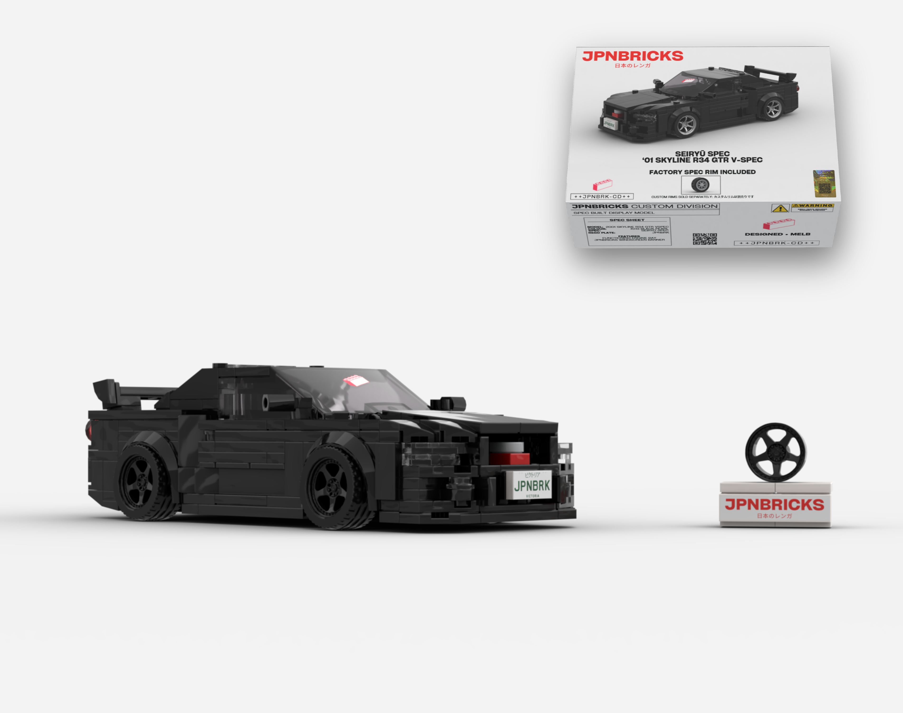 2001 SKYLINE R34 GTR V-SPEC II KH3 BLACK
