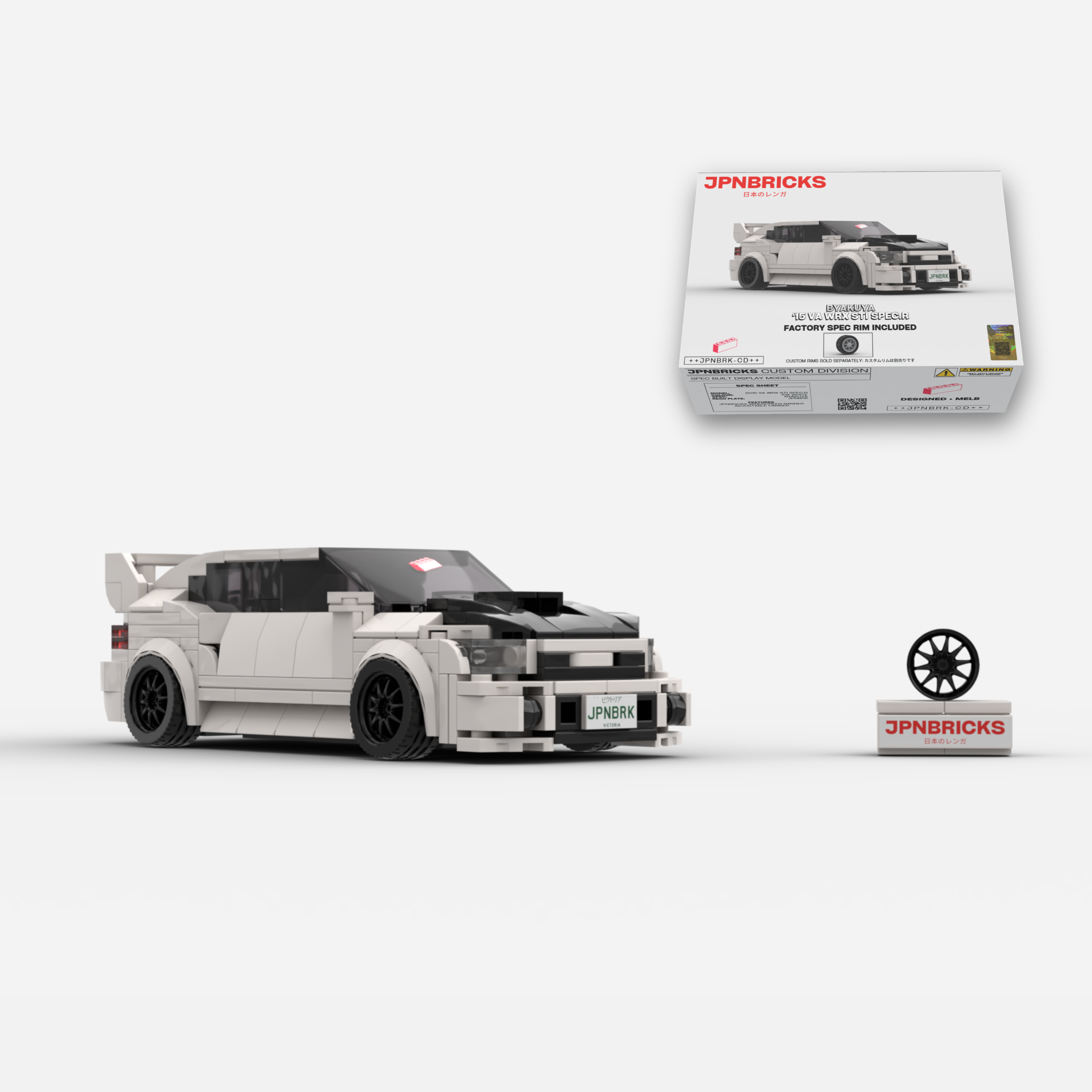 2015 VA WRX STI Spec.R K1X White Brick Car Model Kit