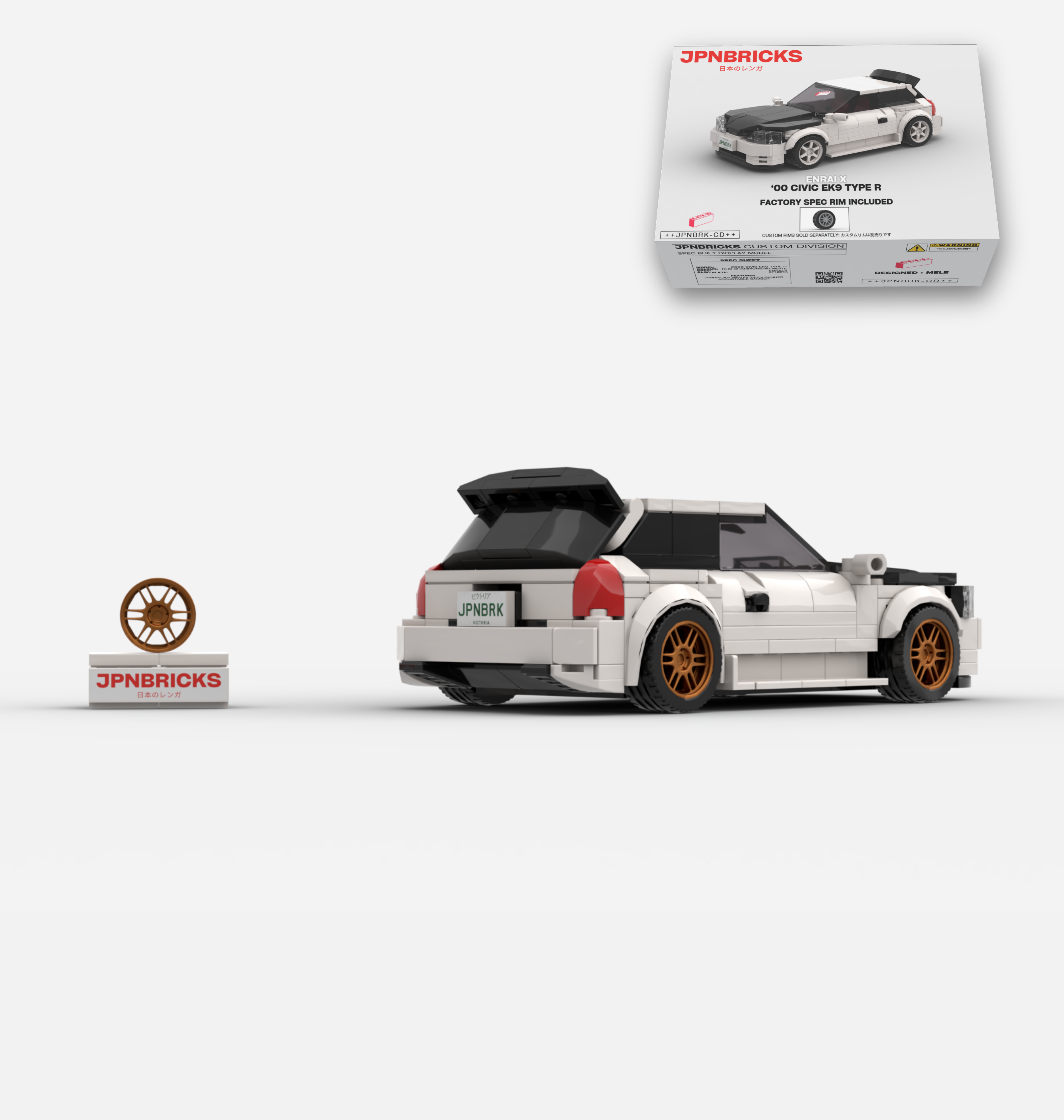 2000 CIVIC EK9 TYPE R NH0 CHAMPIONSHIP WHITE CUSTOM SPEC