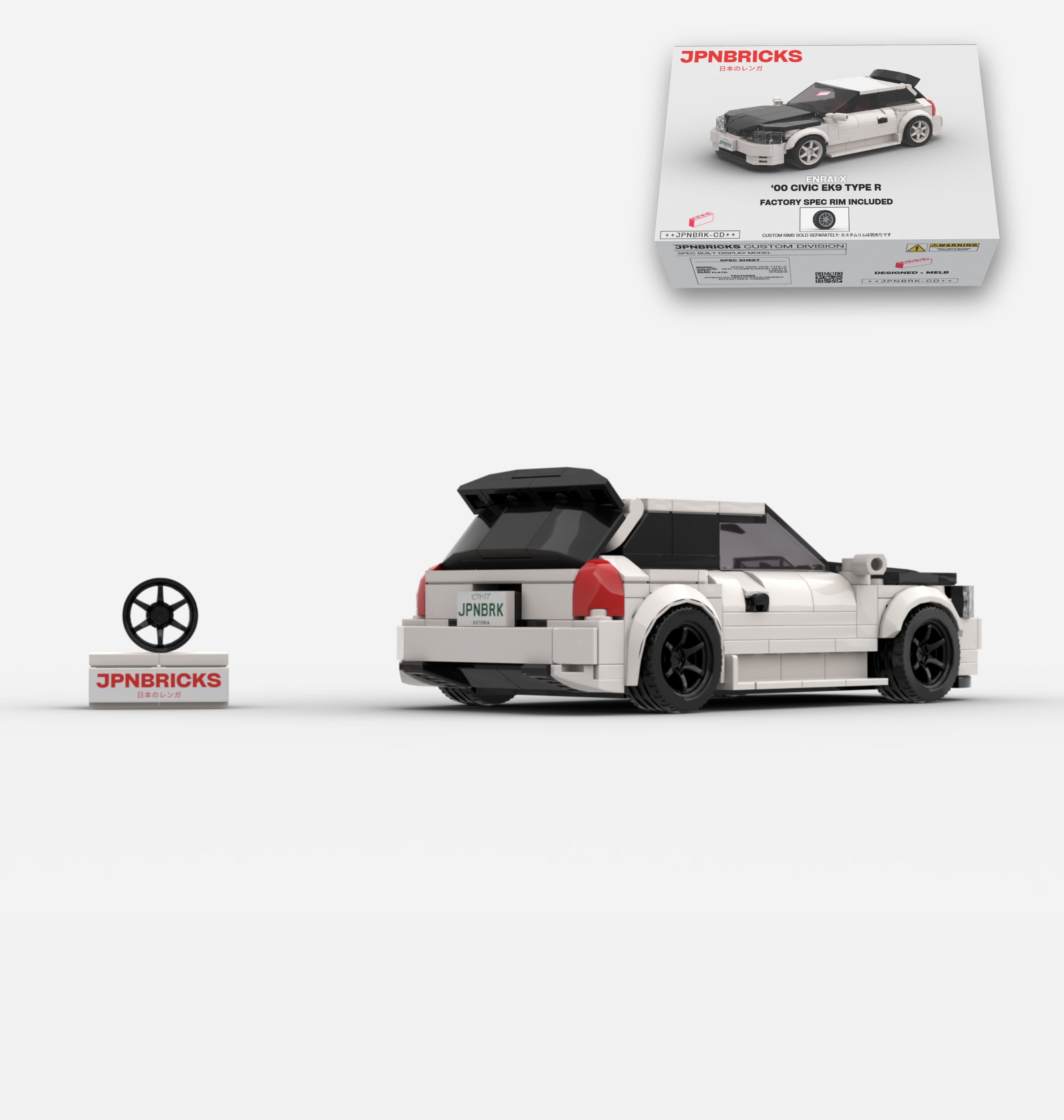2000 CIVIC EK9 TYPE R NH0 CHAMPIONSHIP WHITE CUSTOM SPEC