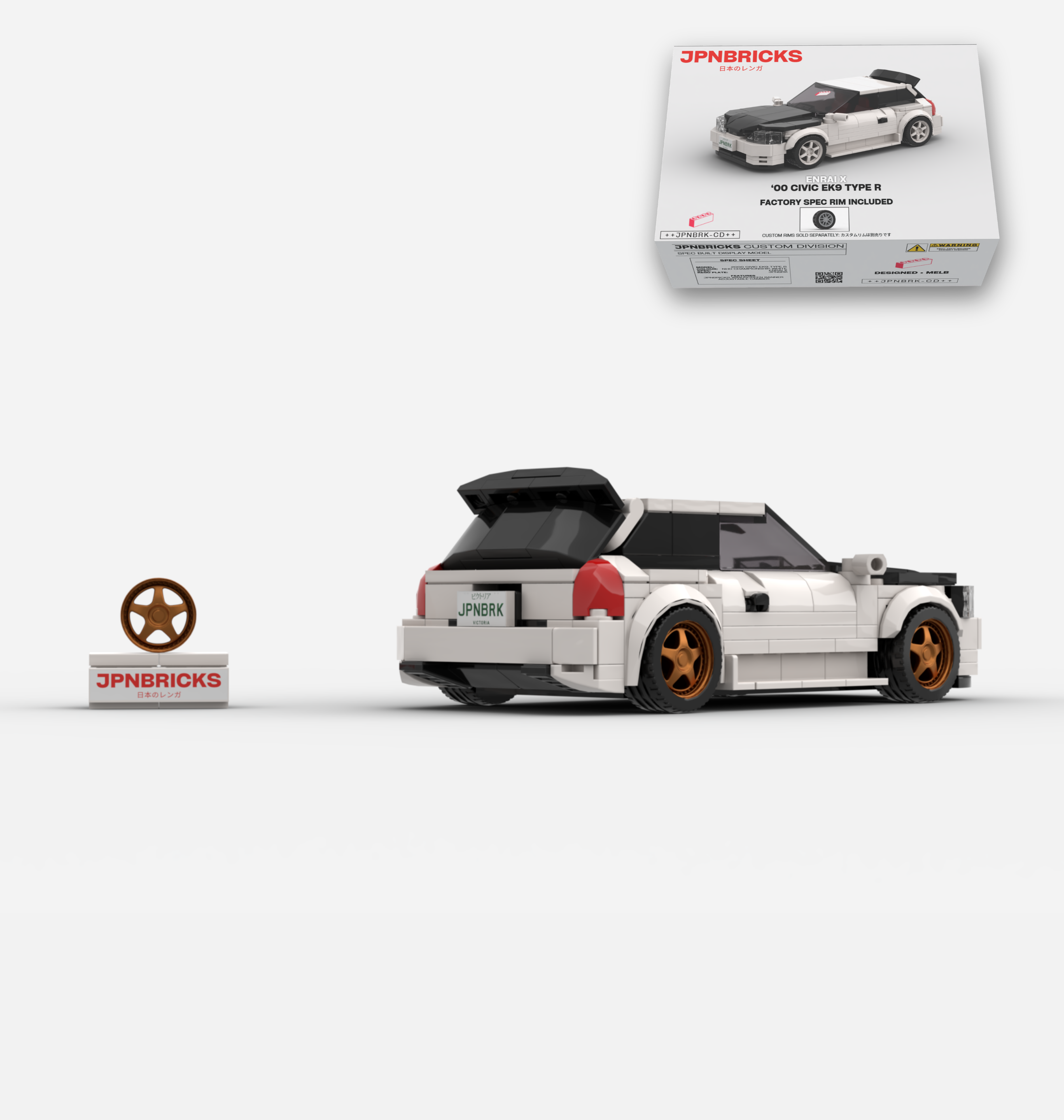 2000 CIVIC EK9 TYPE R NH0 CHAMPIONSHIP WHITE CUSTOM SPEC
