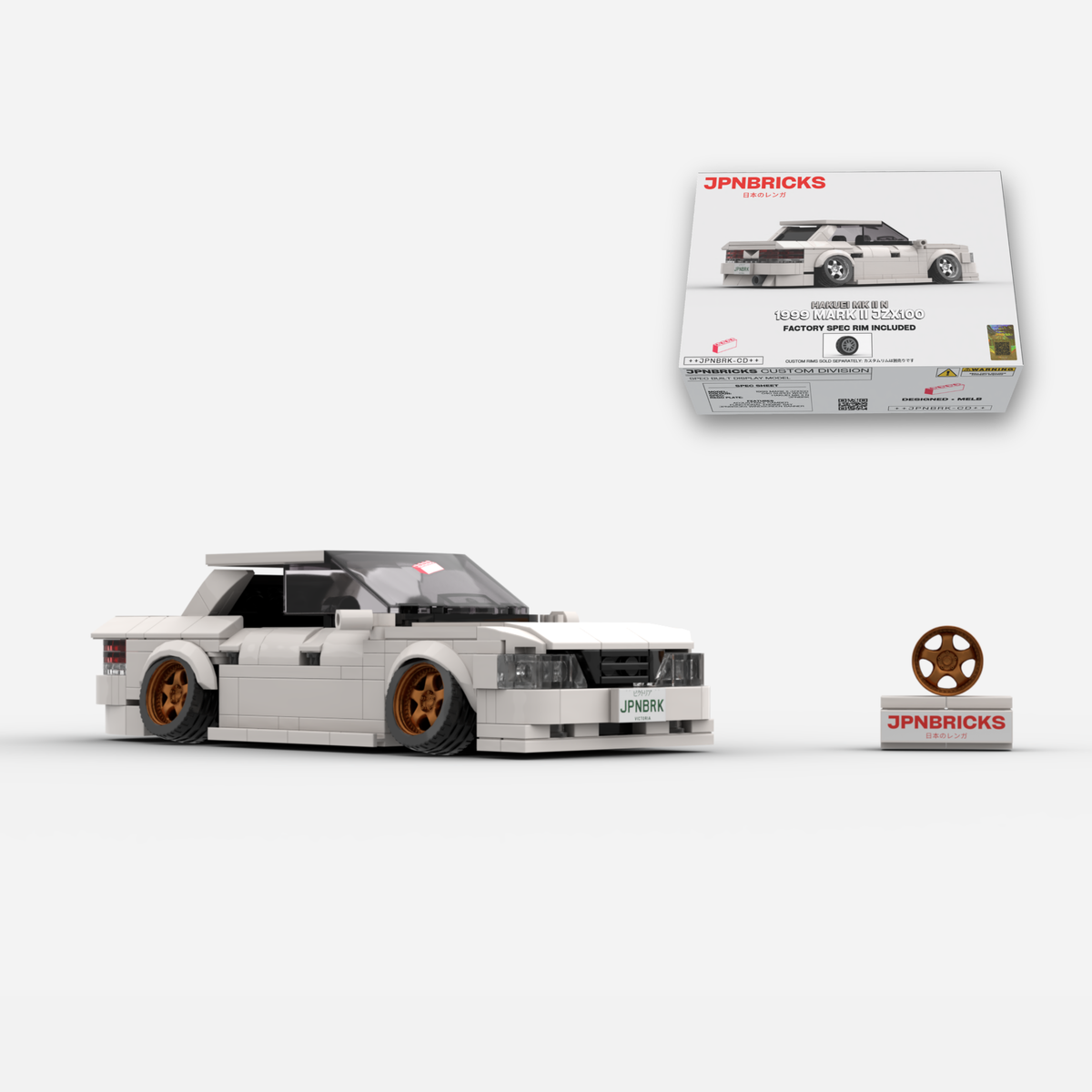 [PRE-ORDER] 1999 Mark II JZX100 040 Super White Brick Car Model Kit