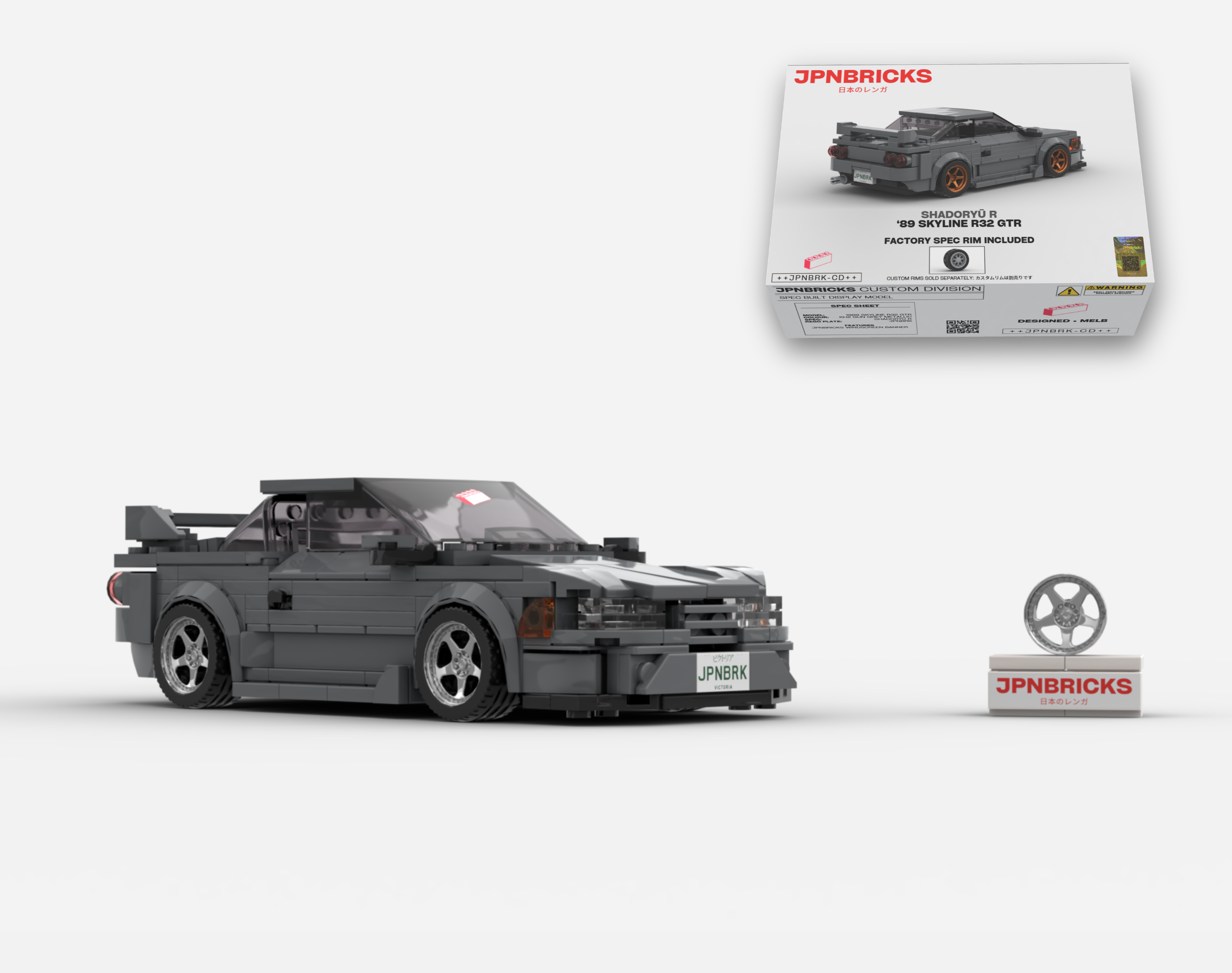 1989 SKYLINE R32 GTR KH2 GREY