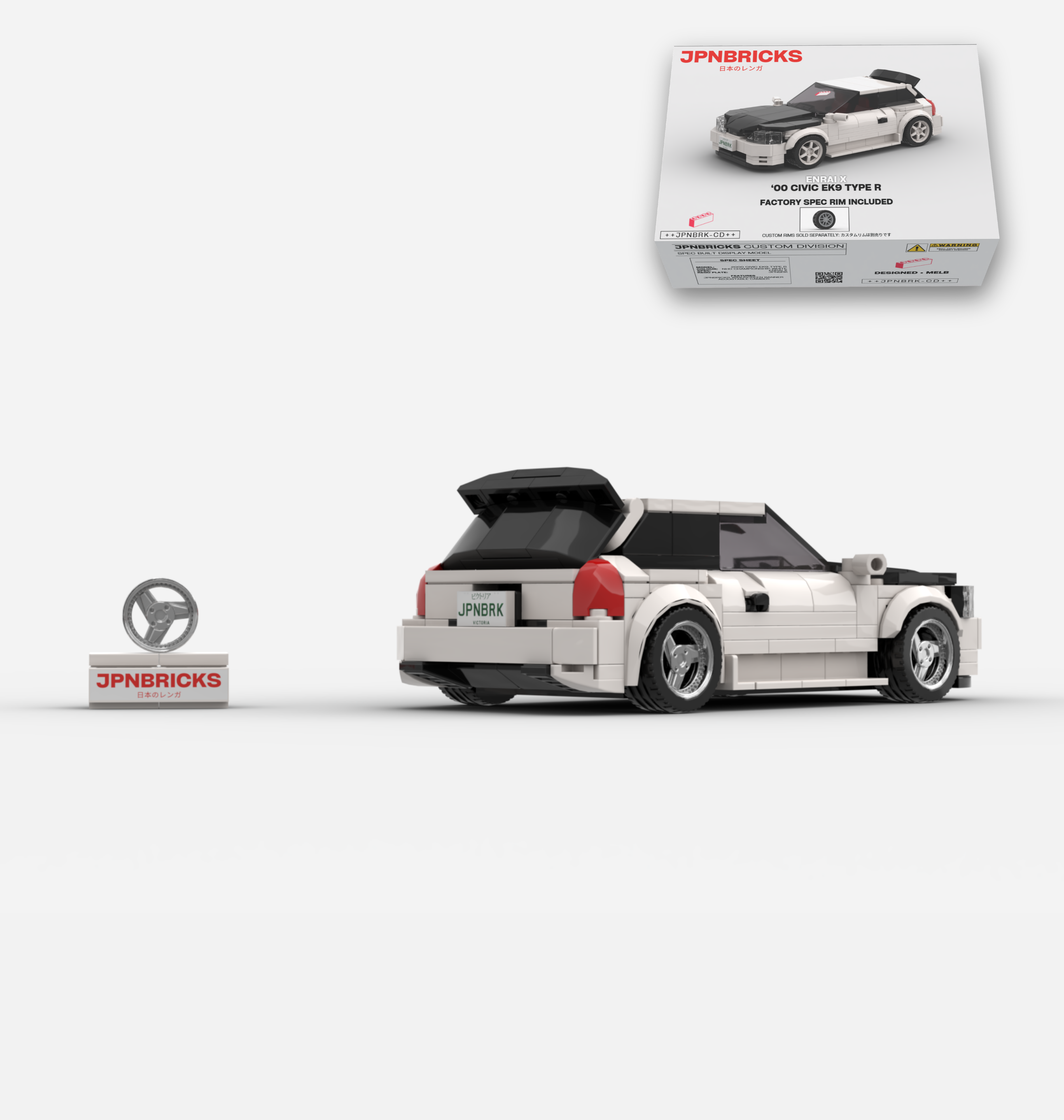 2000 CIVIC EK9 TYPE R NH0 CHAMPIONSHIP WHITE CUSTOM SPEC