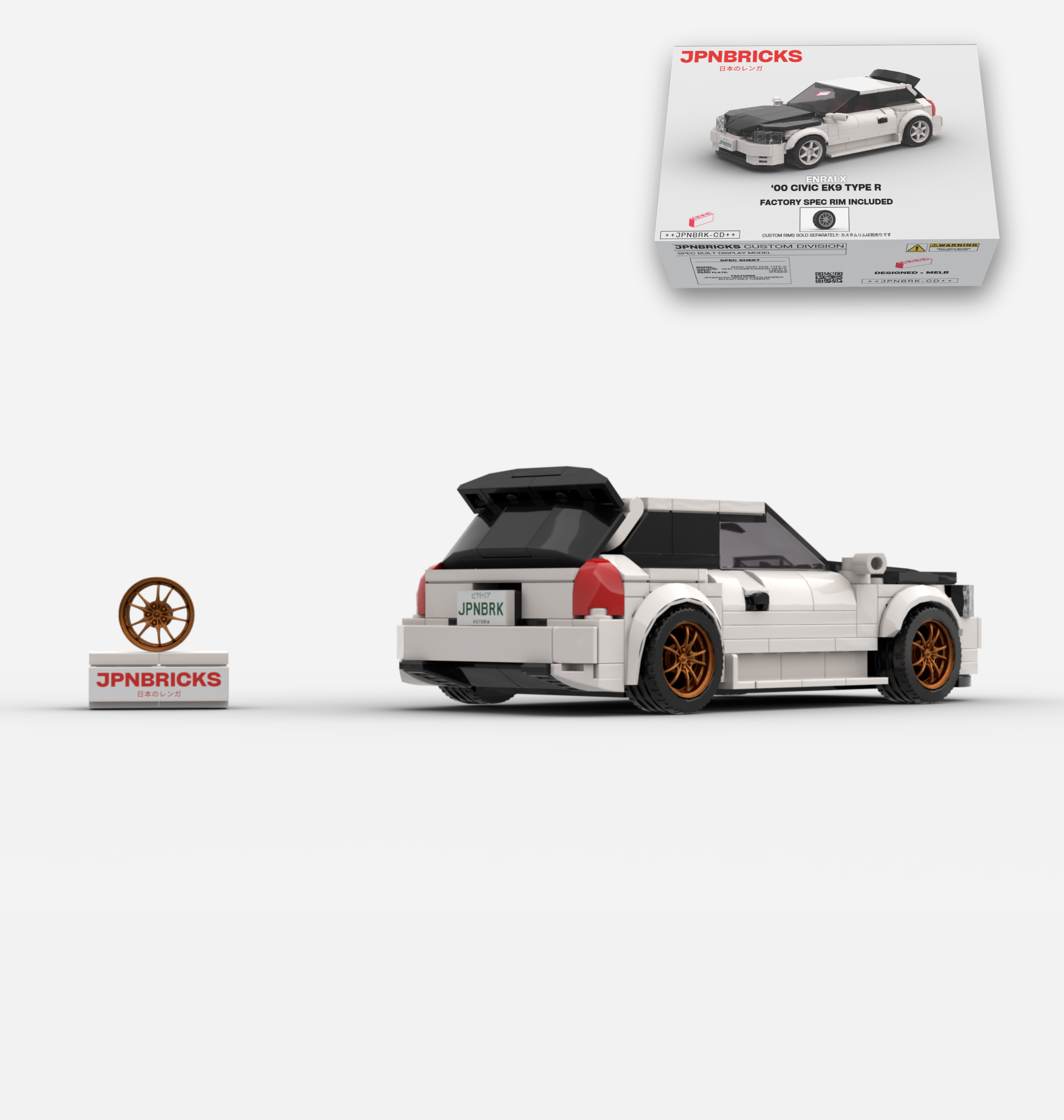 2000 CIVIC EK9 TYPE R NH0 CHAMPIONSHIP WHITE CUSTOM SPEC