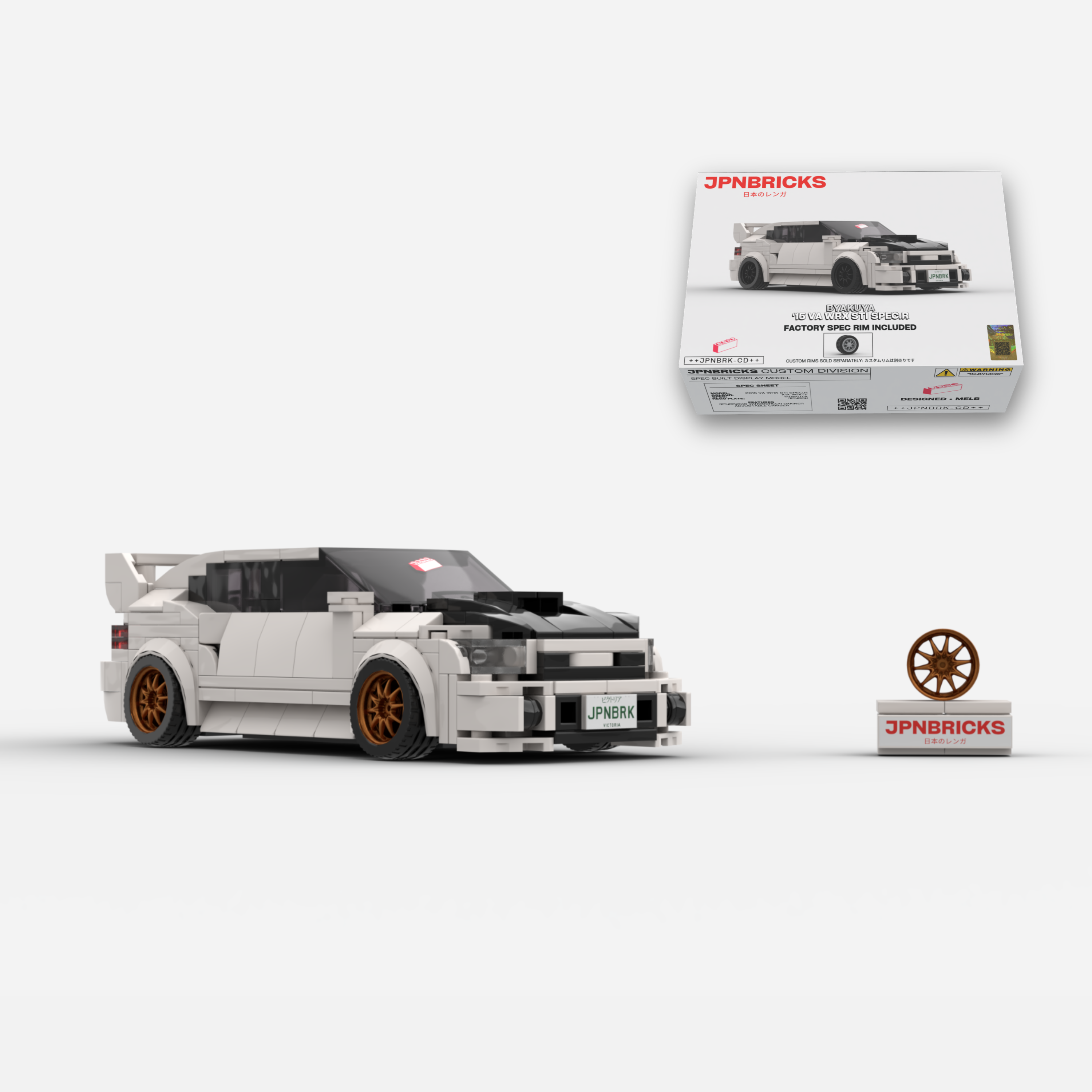 2015 VA WRX STI Spec.R K1X White Brick Car Model Kit