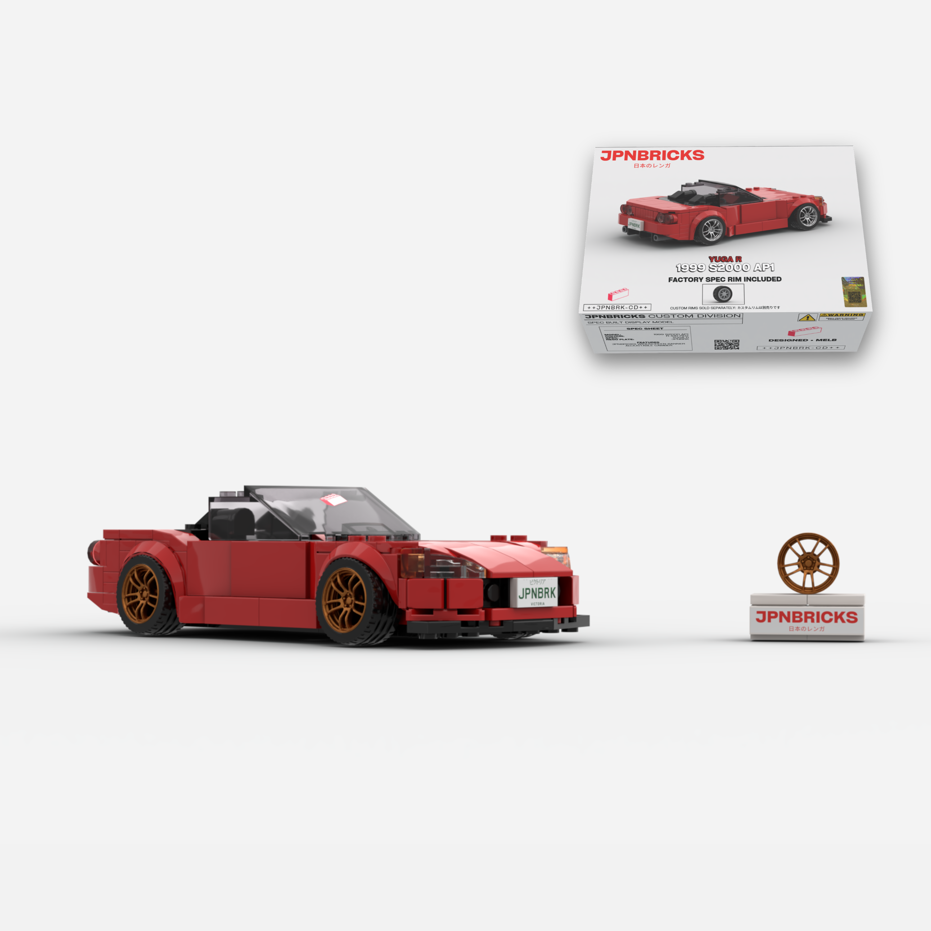 1999 S2000 AP1 R-510 Red Brick Car Model Kit