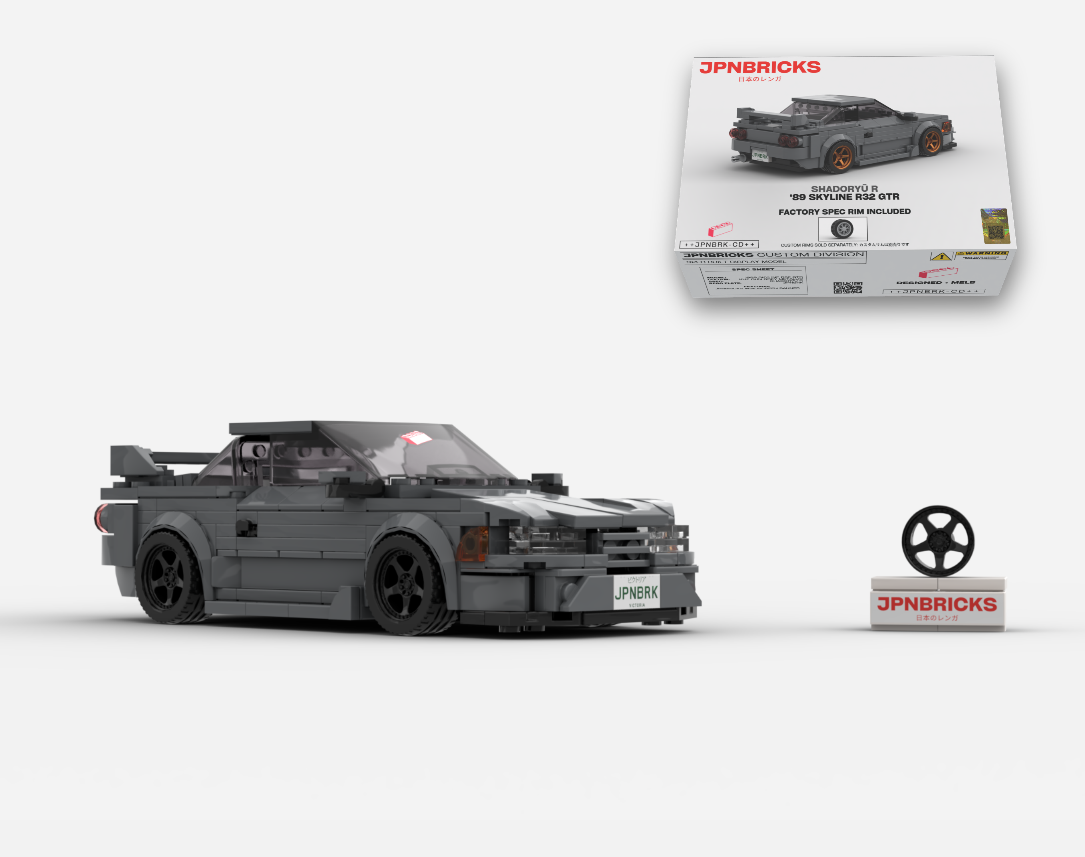 1989 SKYLINE R32 GTR KH2 GREY