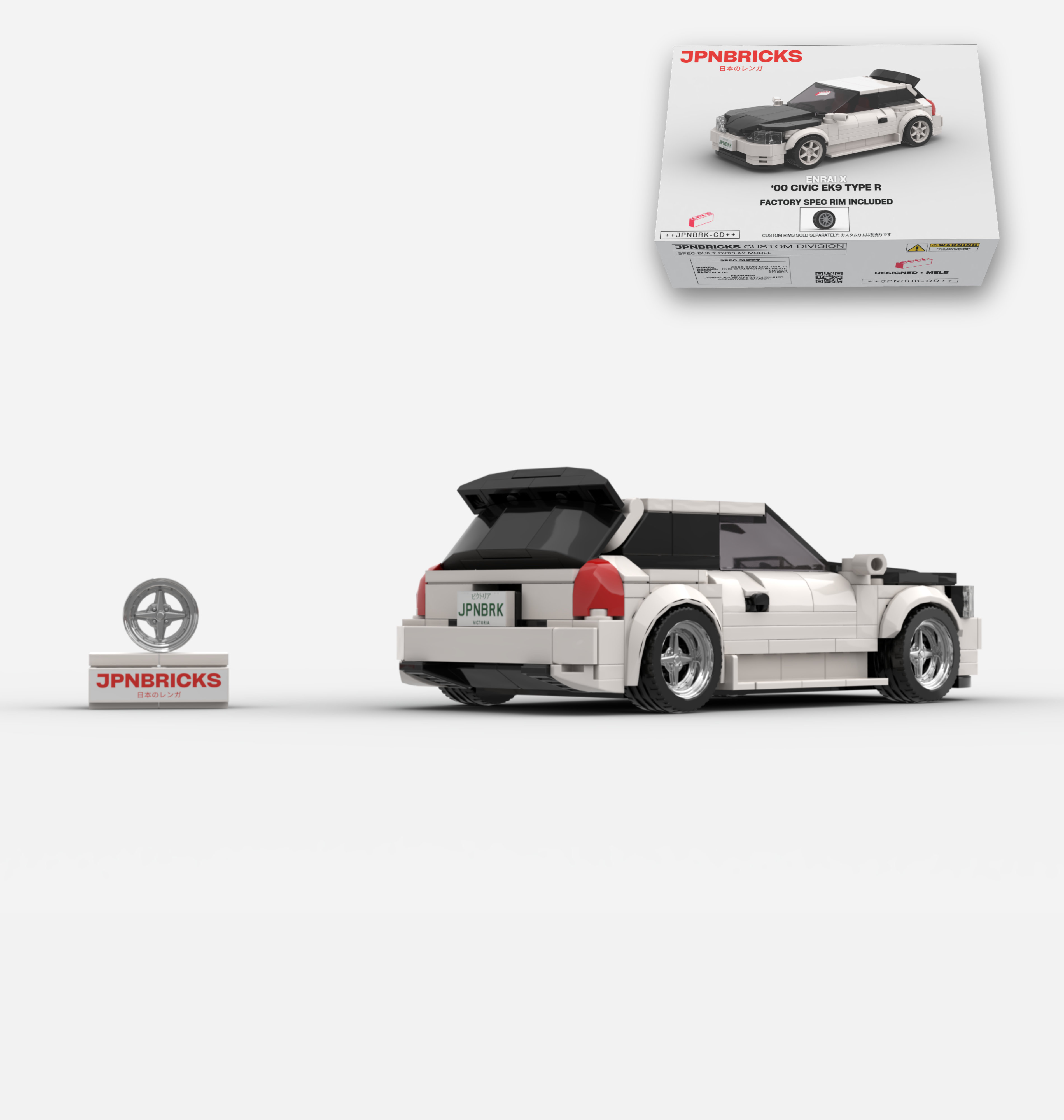 2000 CIVIC EK9 TYPE R NH0 CHAMPIONSHIP WHITE CUSTOM SPEC