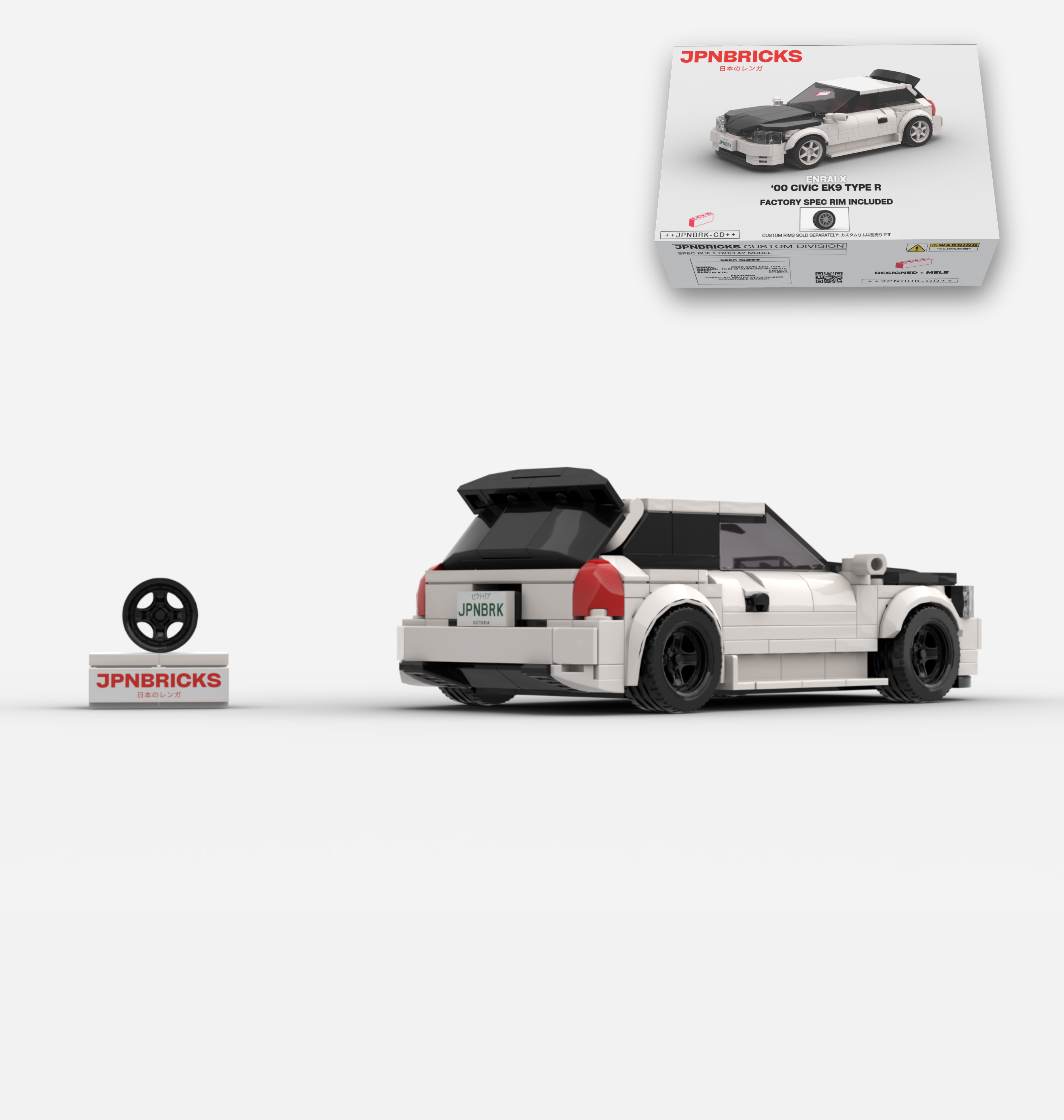 2000 CIVIC EK9 TYPE R NH0 CHAMPIONSHIP WHITE CUSTOM SPEC
