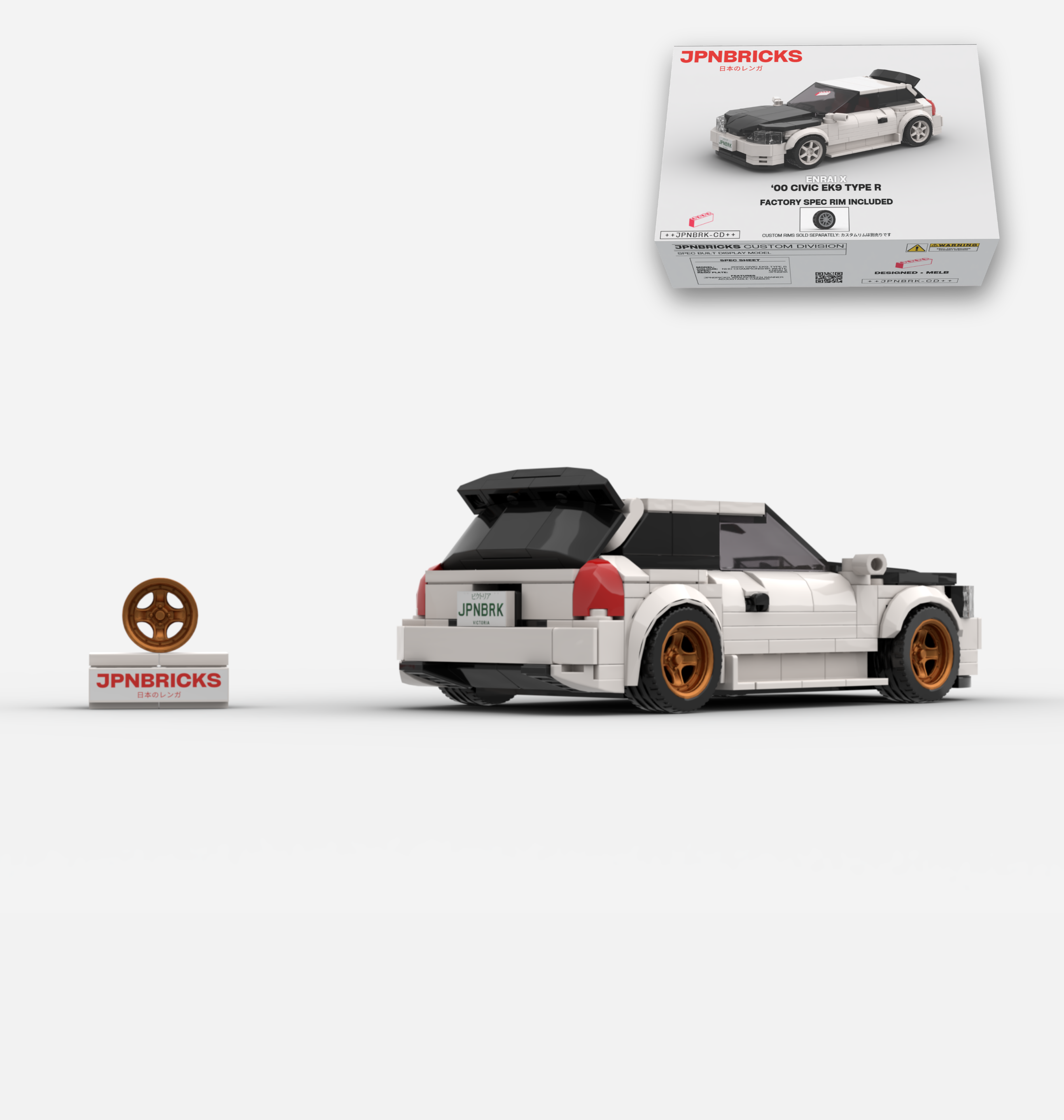 2000 CIVIC EK9 TYPE R NH0 CHAMPIONSHIP WHITE CUSTOM SPEC