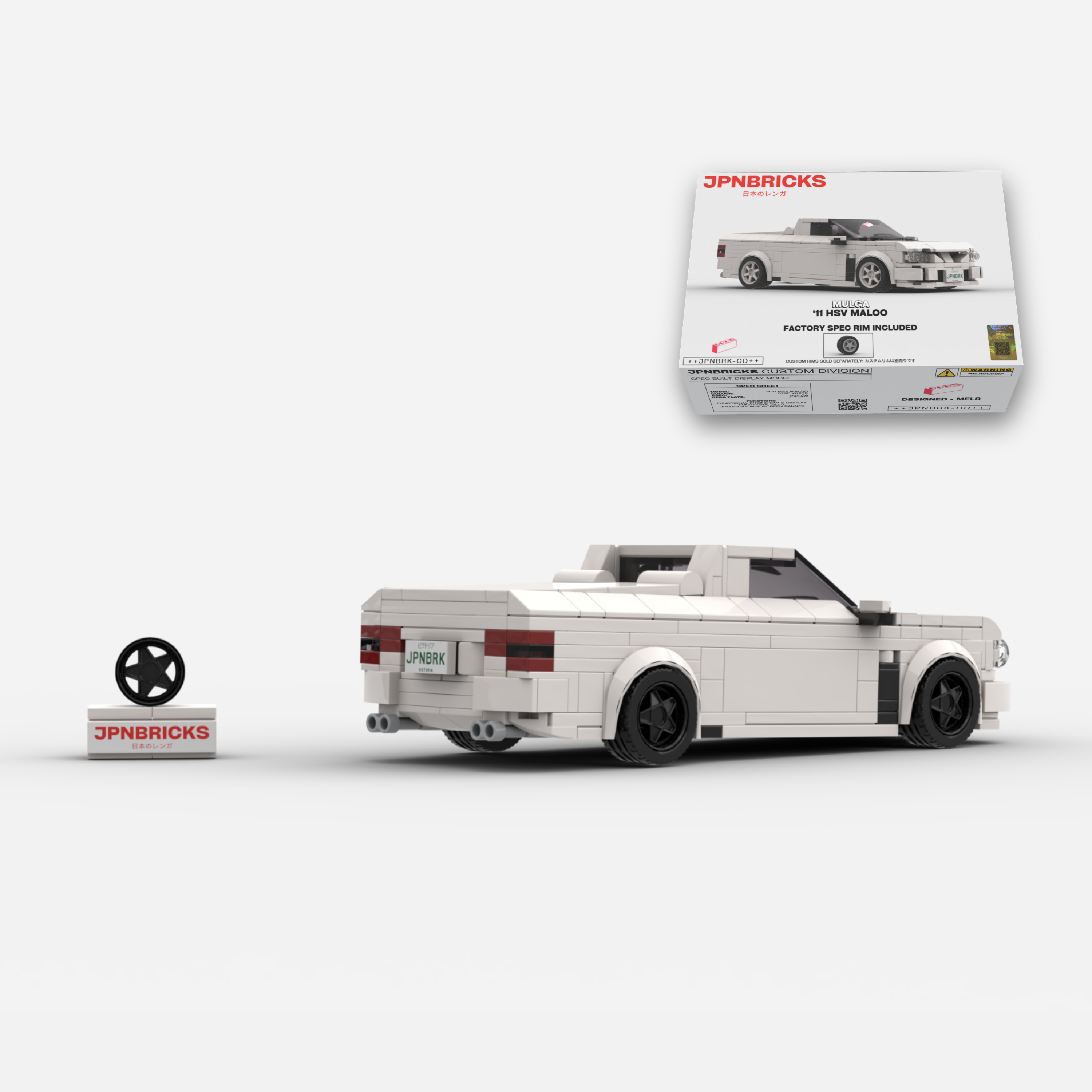2011 HSV Maloo 679F White Brick Car Model Kit
