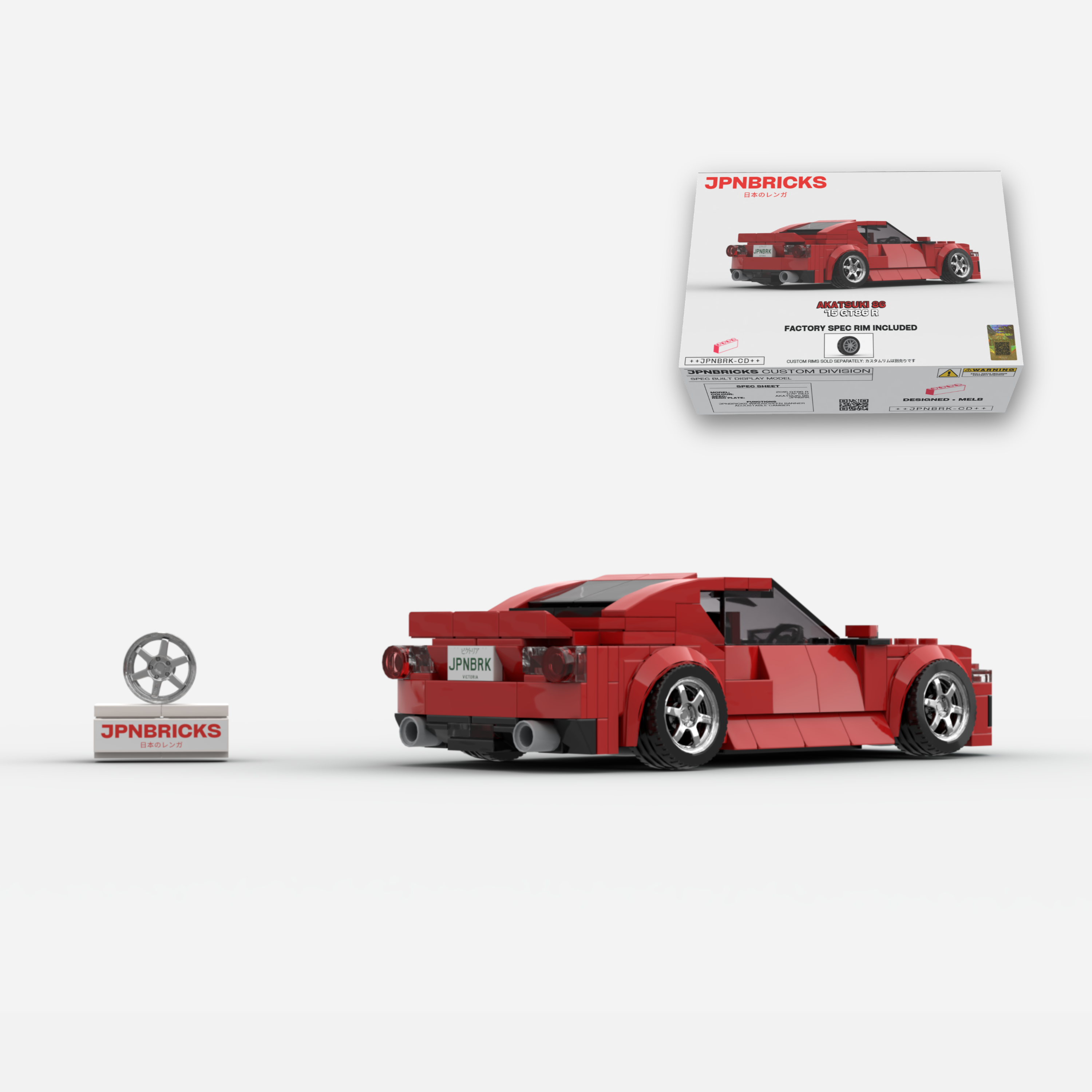 [PRE-ORDER] 2015 GT86 R C7P Red Brick Car Model Kit