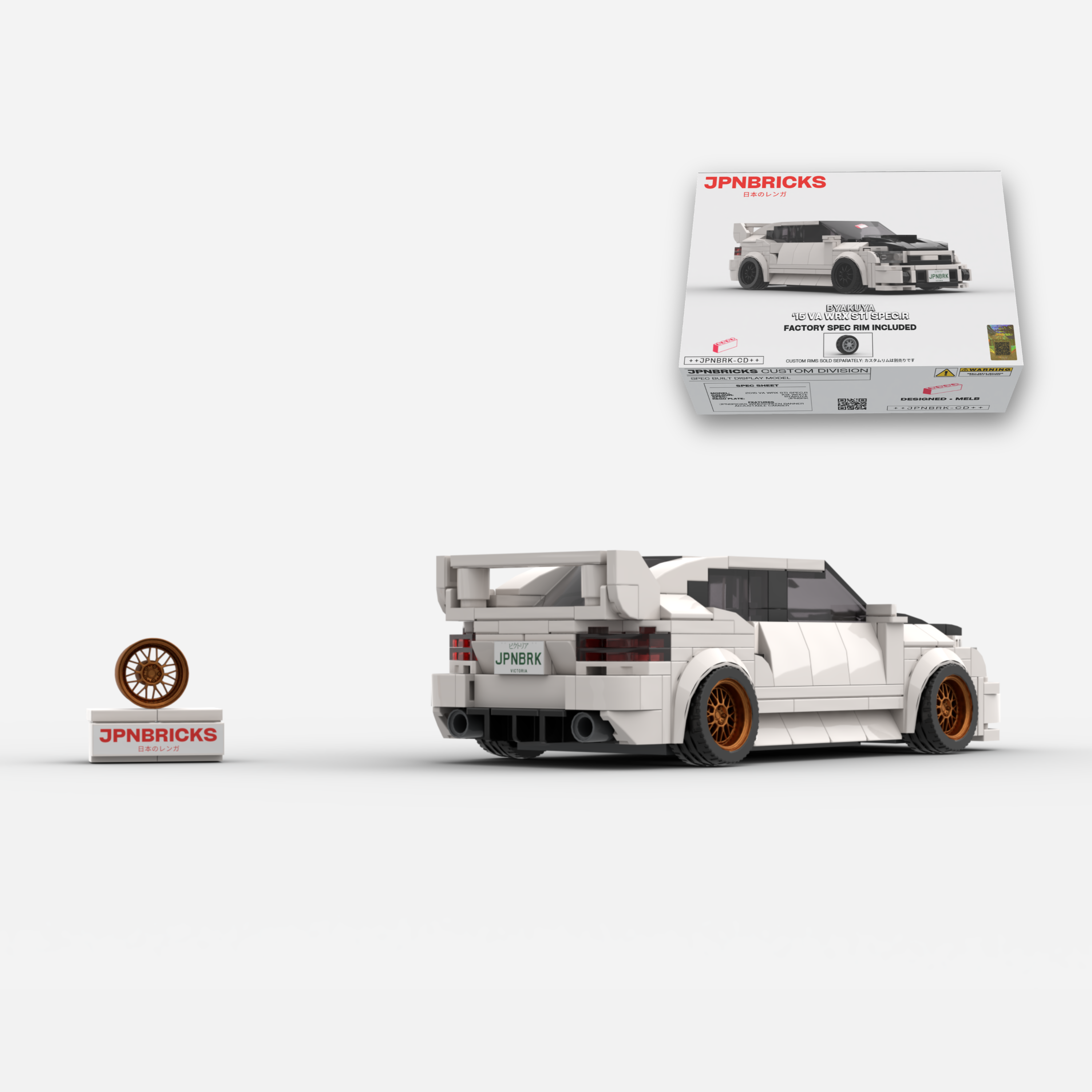 2015 VA WRX STI Spec.R K1X White Brick Car Model Kit