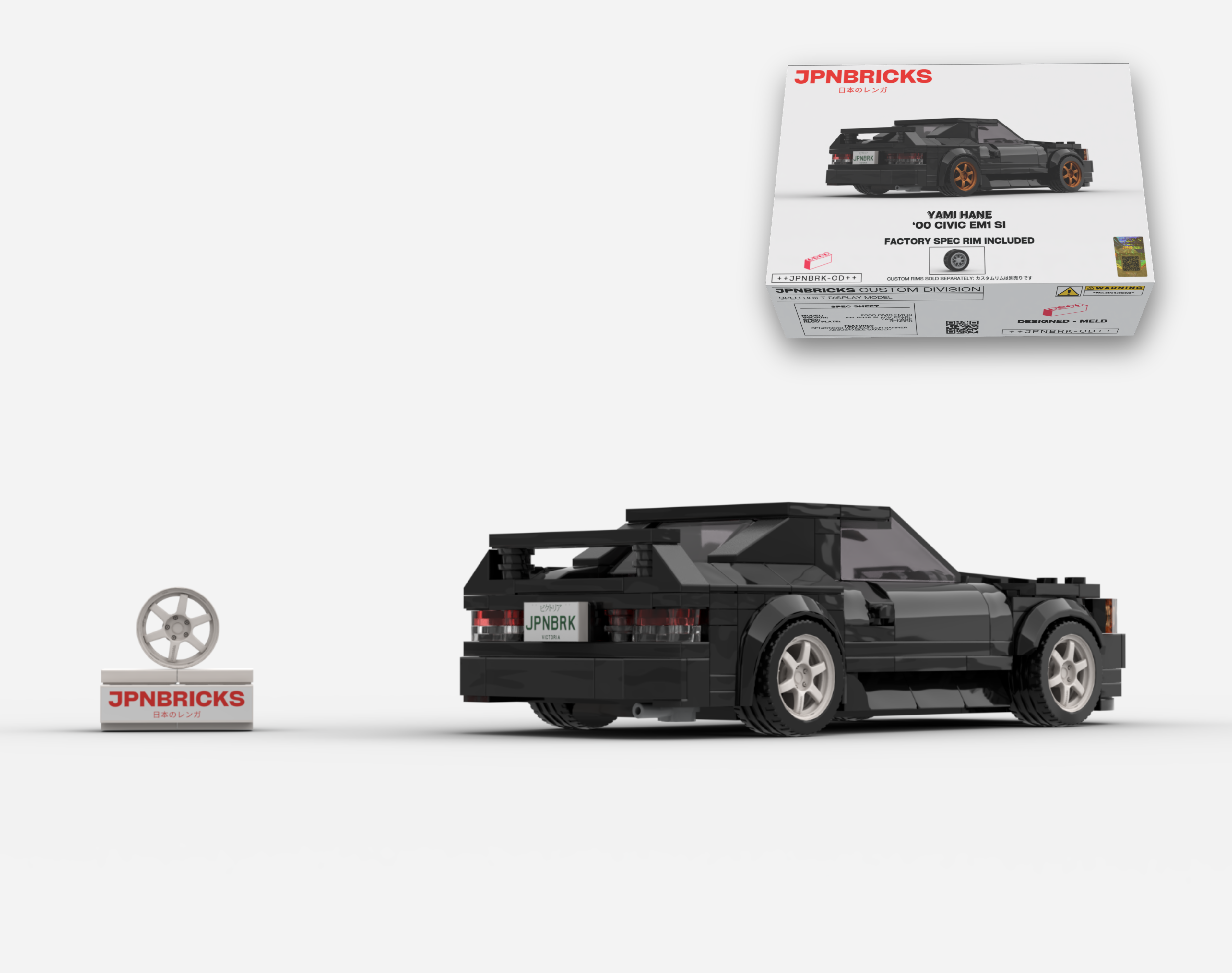 [PRE-ORDER] 2000 CIVIC EM1 SI COUPE NH-592P BLACK