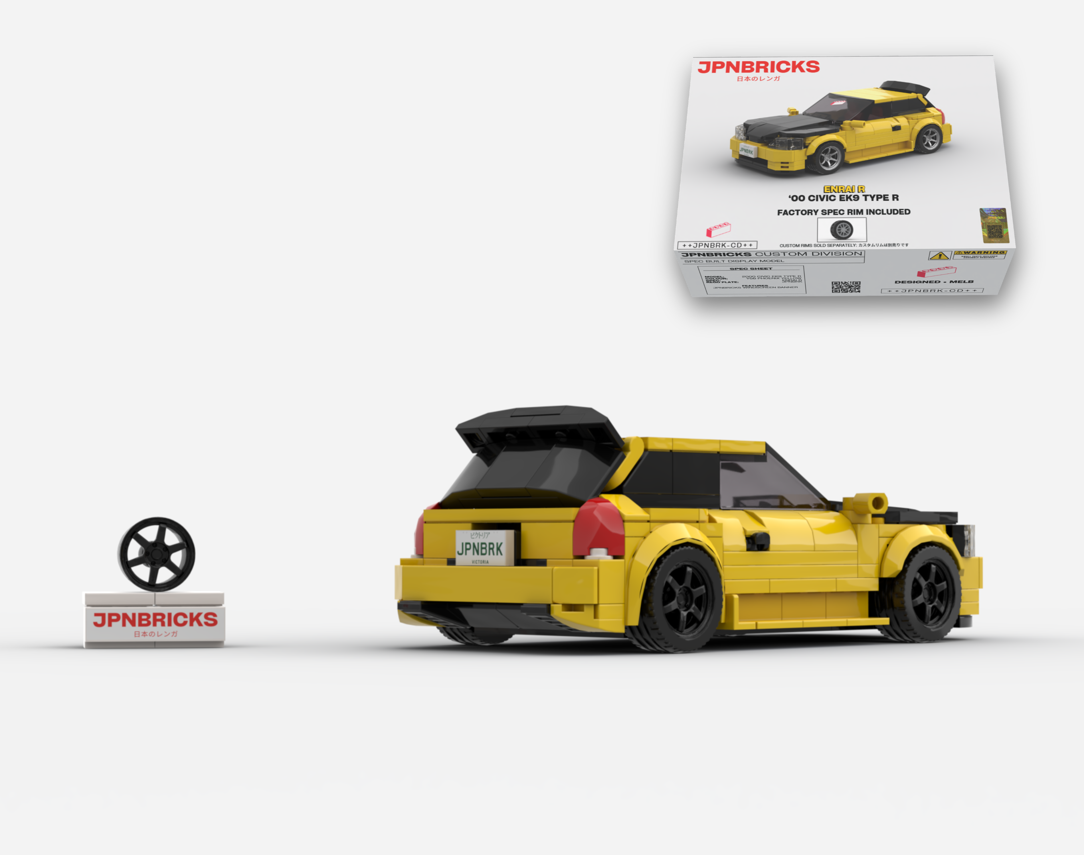 2000 CIVIC EK9 TYPE R YZ YELLOW