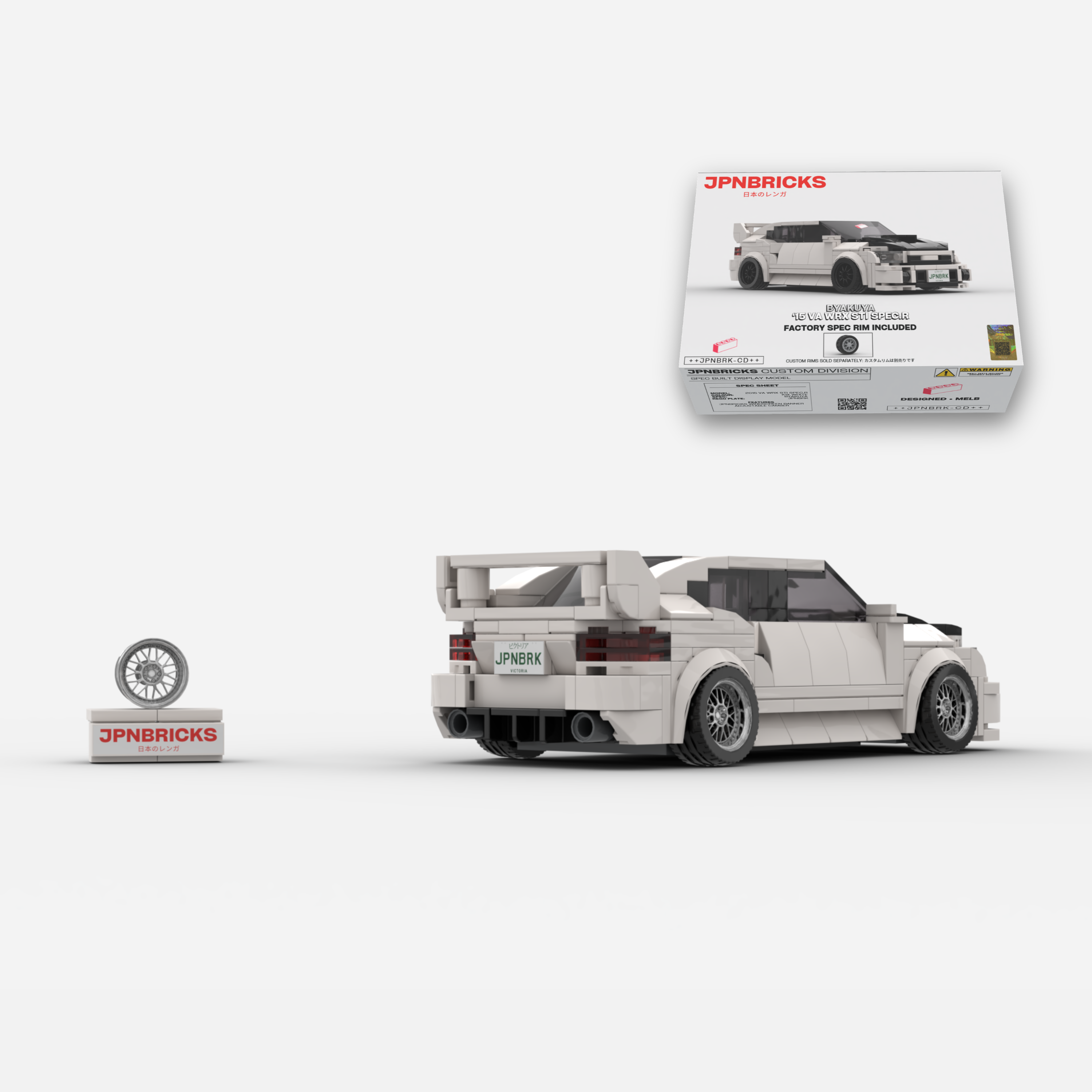2015 VA WRX STI Spec.R K1X White Brick Car Model Kit