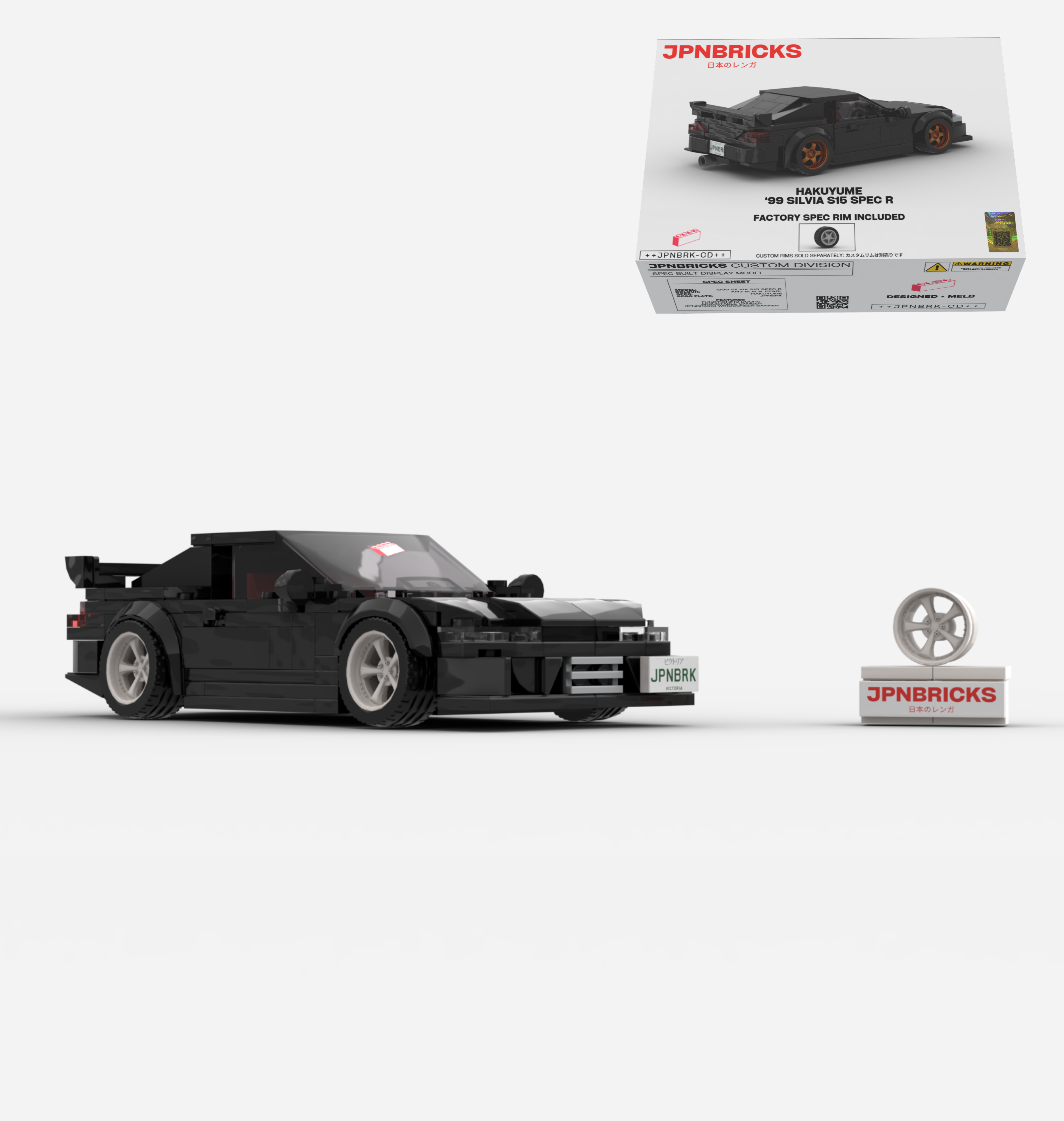 1999 SILVIA S15 SPEC R KH3 BLACK CUSTOM SPEC