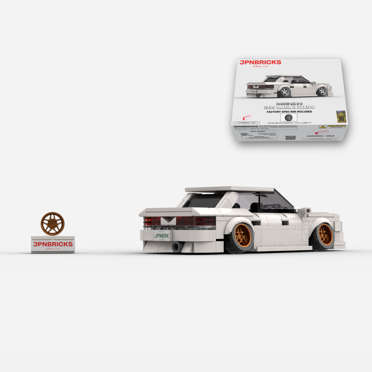 [PRE-ORDER] 1999 Mark II JZX100 040 Super White Brick Car Model Kit