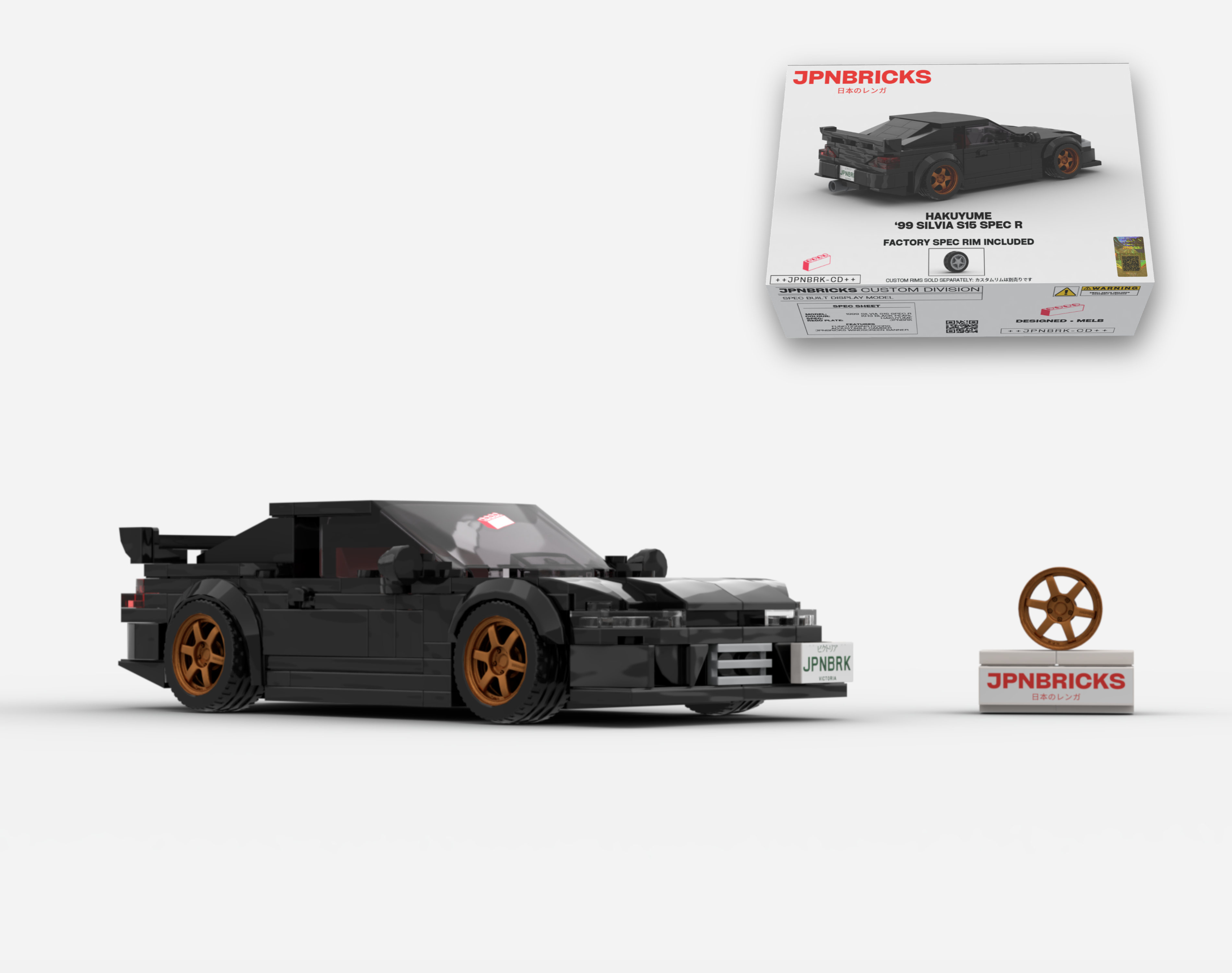 1999 SILVIA S15 SPEC R KH3 BLACK