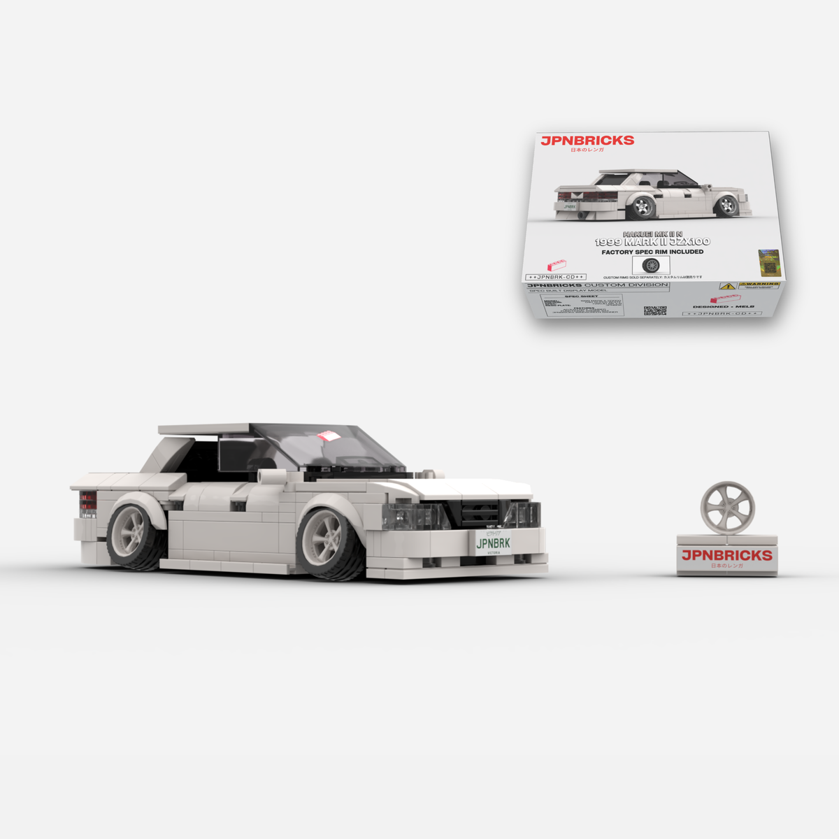 [PRE-ORDER] 1999 Mark II JZX100 040 Super White Brick Car Model Kit