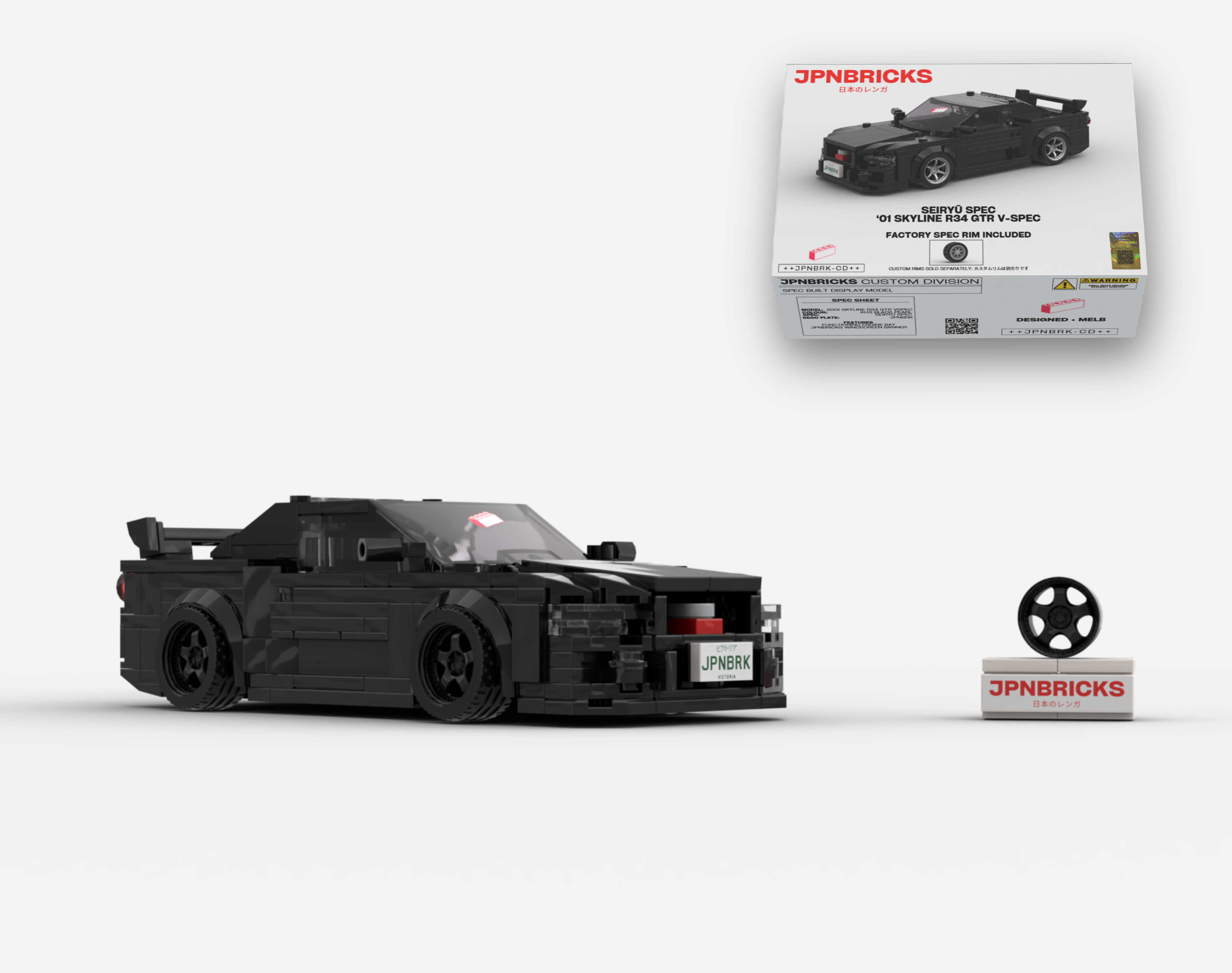 2001 SKYLINE R34 GTR V-SPEC II KH3 BLACK