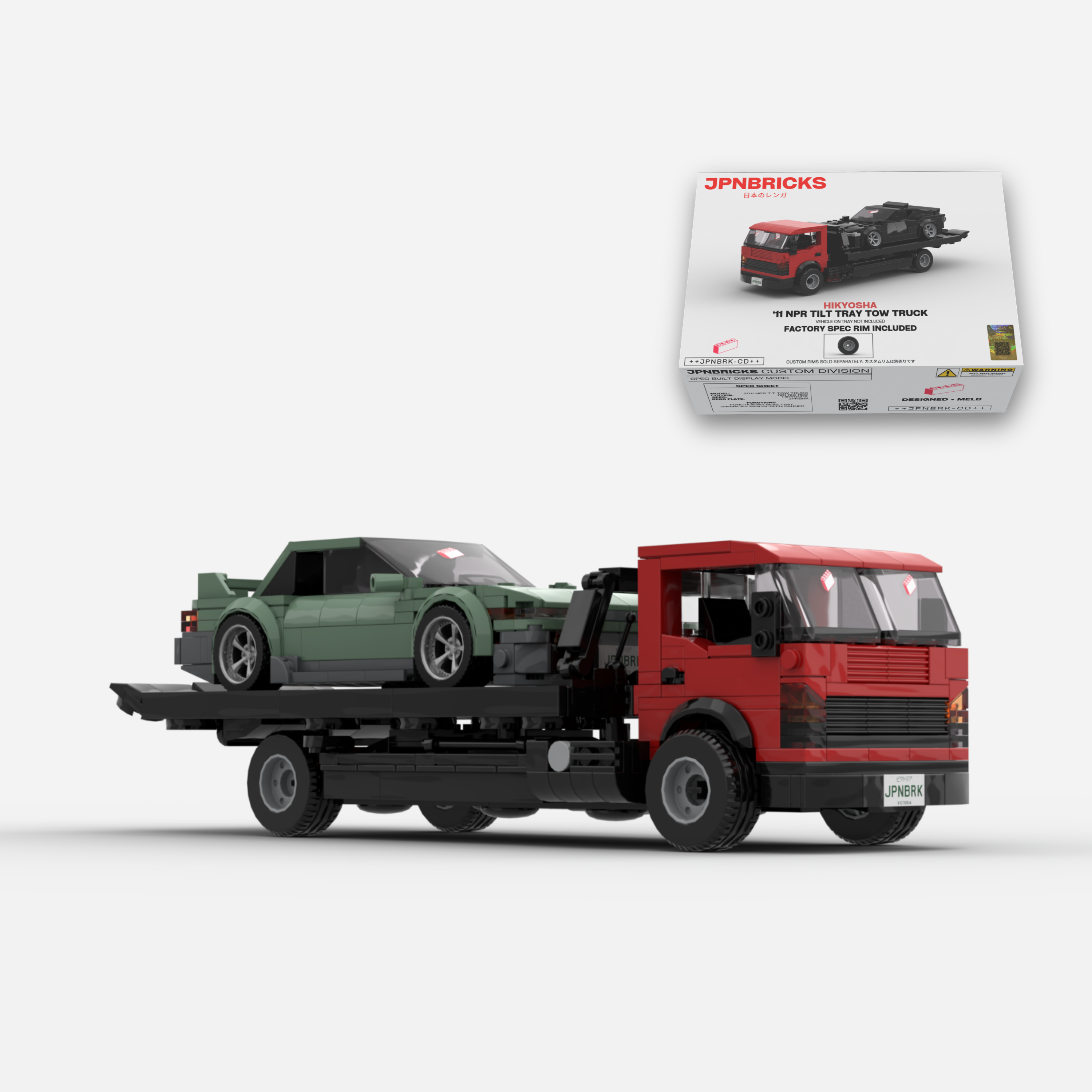 2011 NPR Tilt Tray Tow Truck Brick Car Model Kit